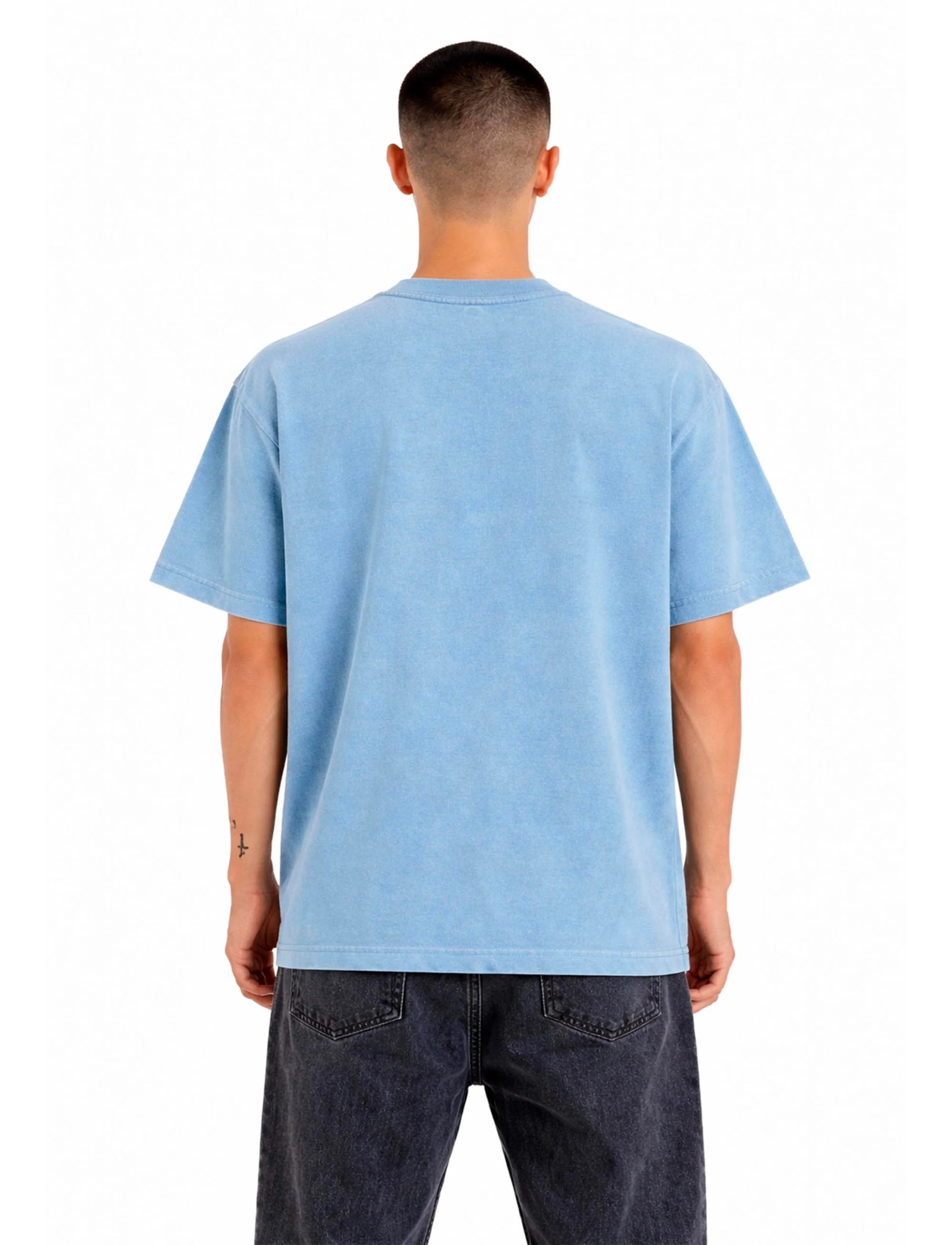 A QUESTION OF - Ozzy Tee Acid Wash - laveste priser - light blue - 4