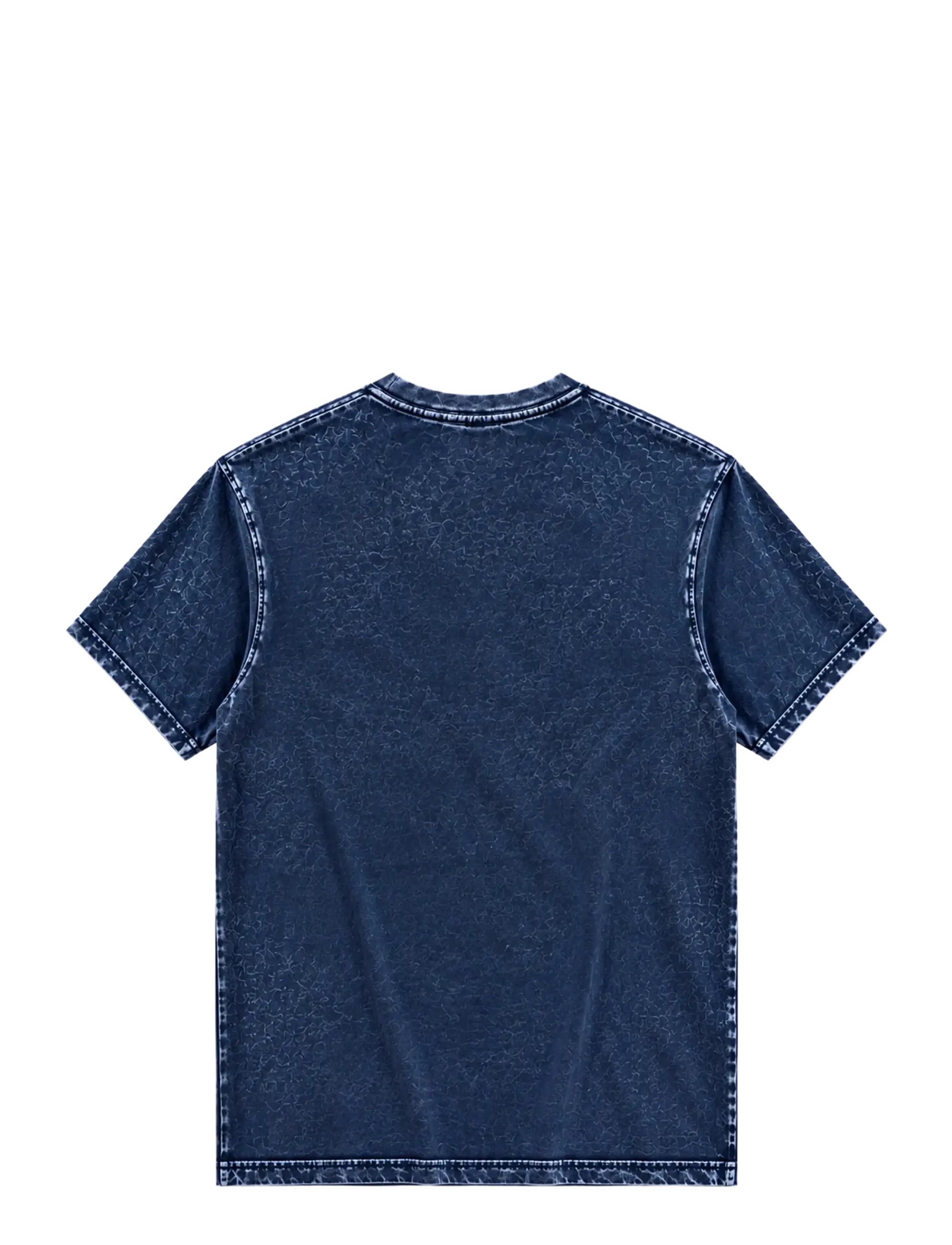 A QUESTION OF - Ozzy Tee Acid Wash - t-shirts - navy - 2