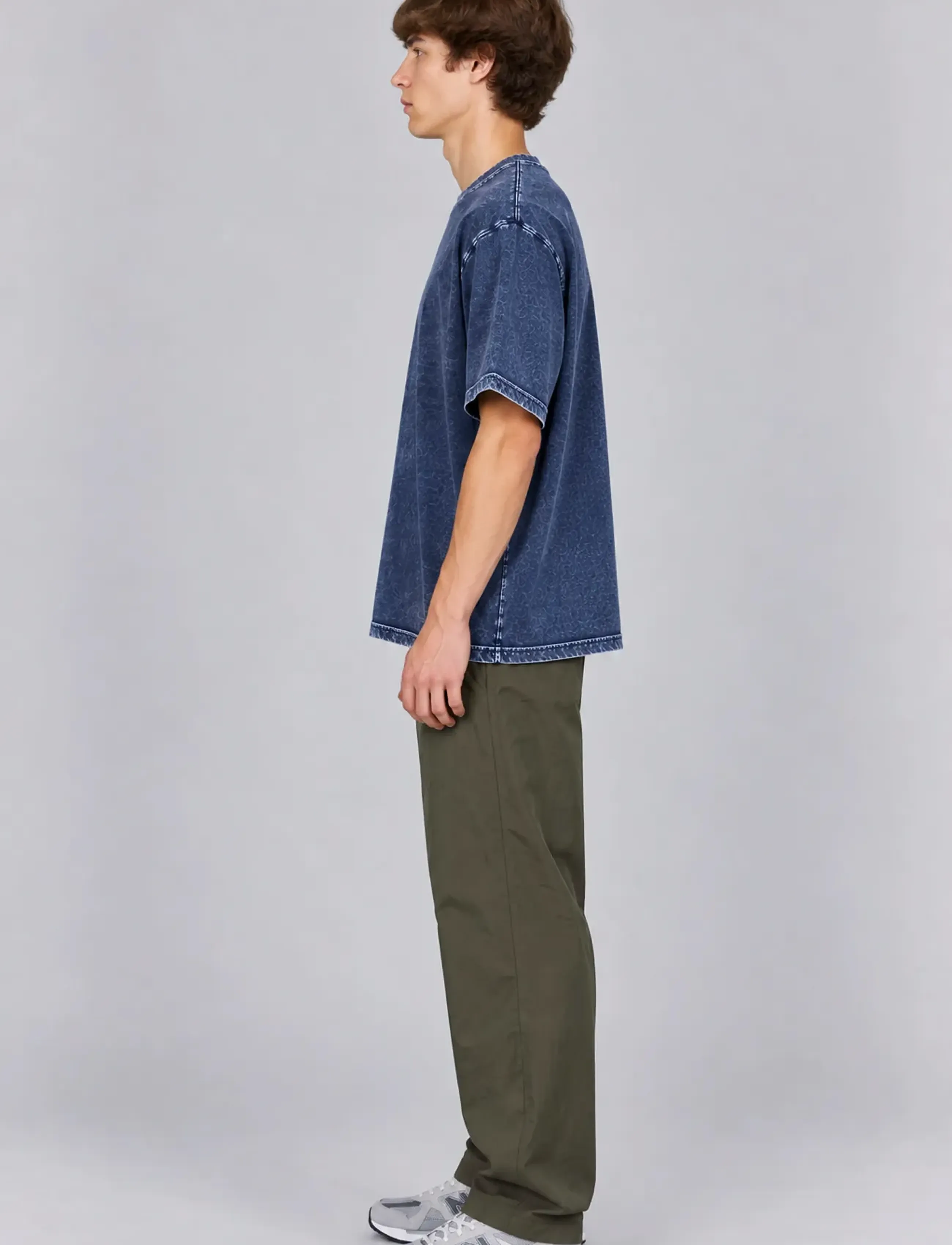 A QUESTION OF - Ozzy Tee Acid Wash - t-shirts - navy - 3
