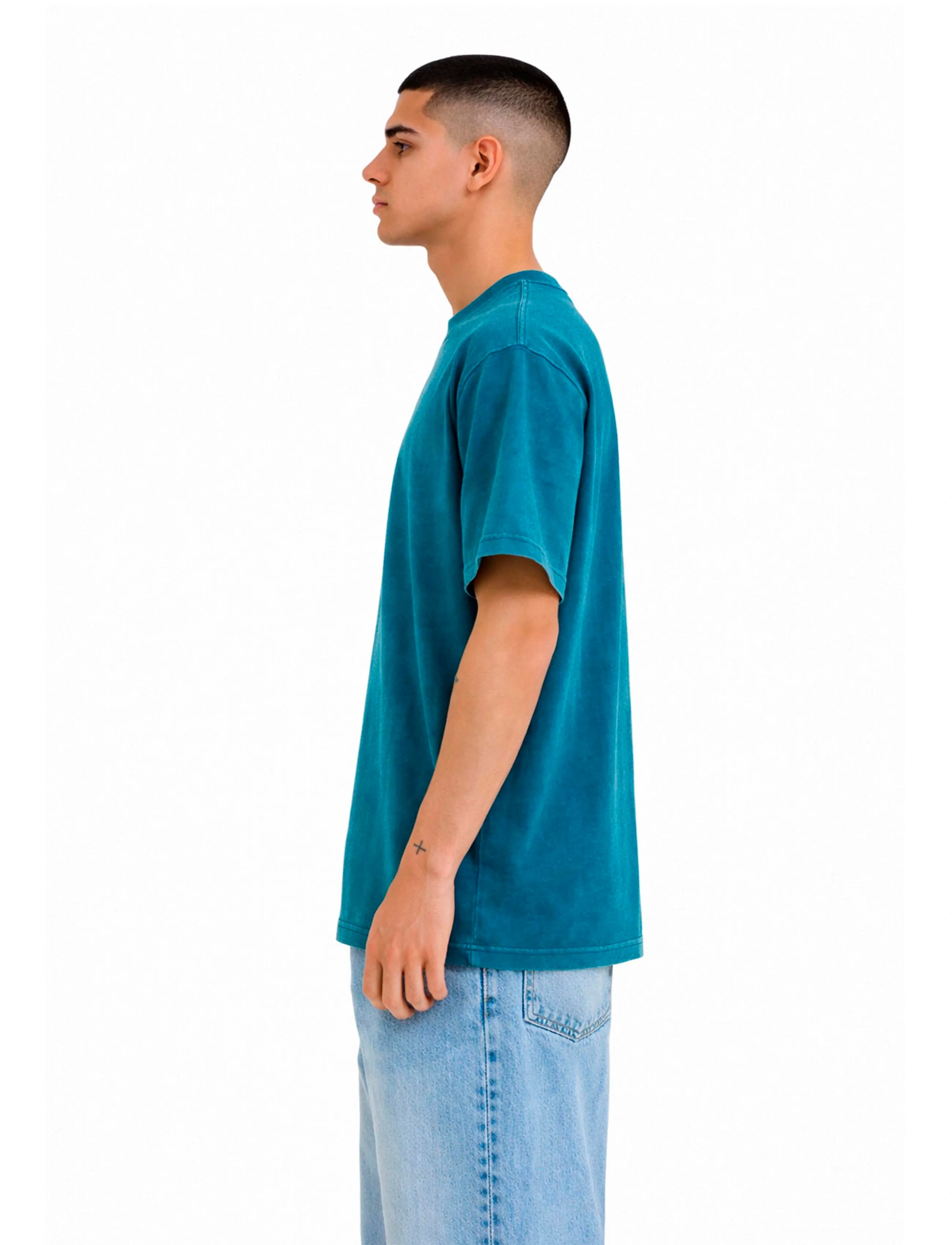 A QUESTION OF - Ozzy Tee Acid Wash - laveste priser - navy - 3