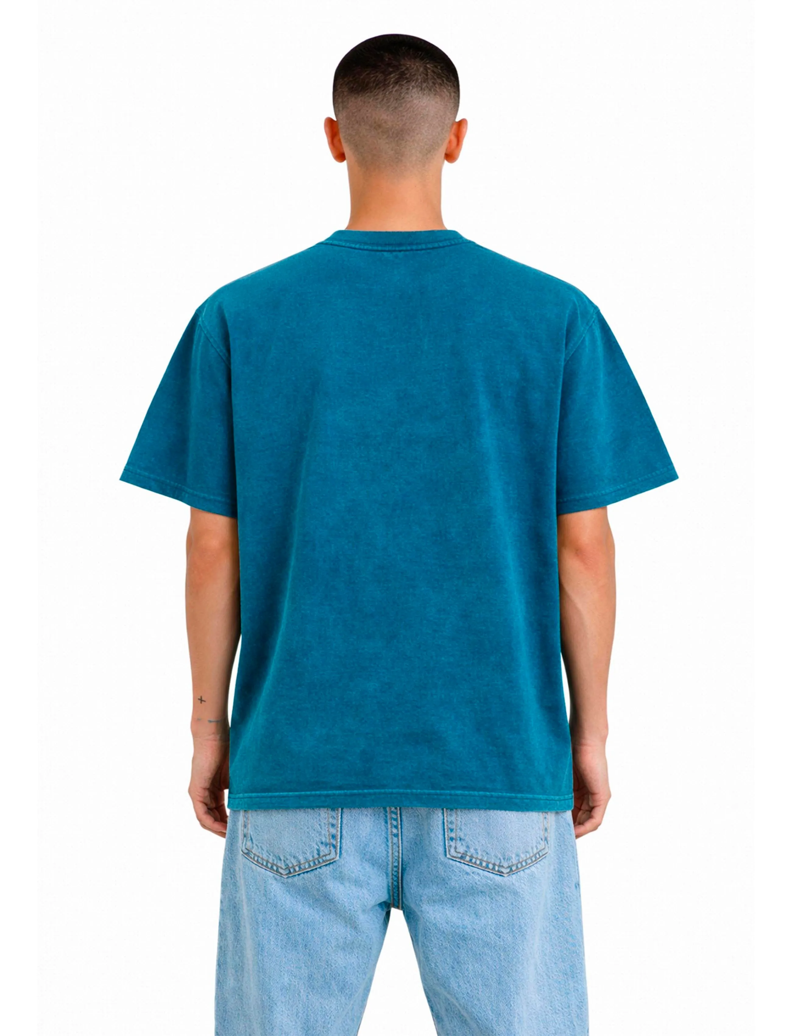 A QUESTION OF - Ozzy Tee Acid Wash - laveste priser - navy - 4