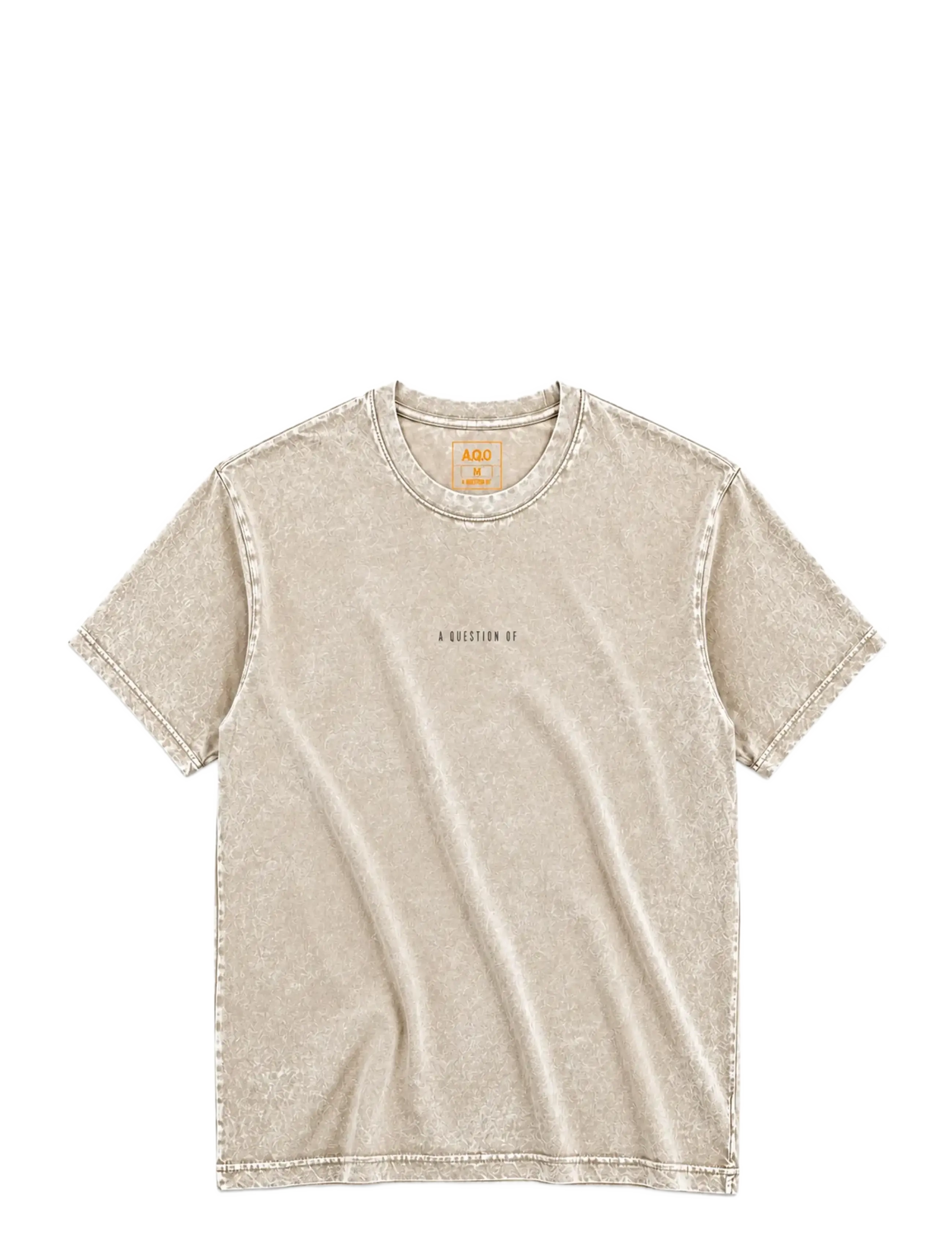 A QUESTION OF Ozzy Tee Acid Wash - Lühikeste varrukatega T-särgid - OFF WHITE / white