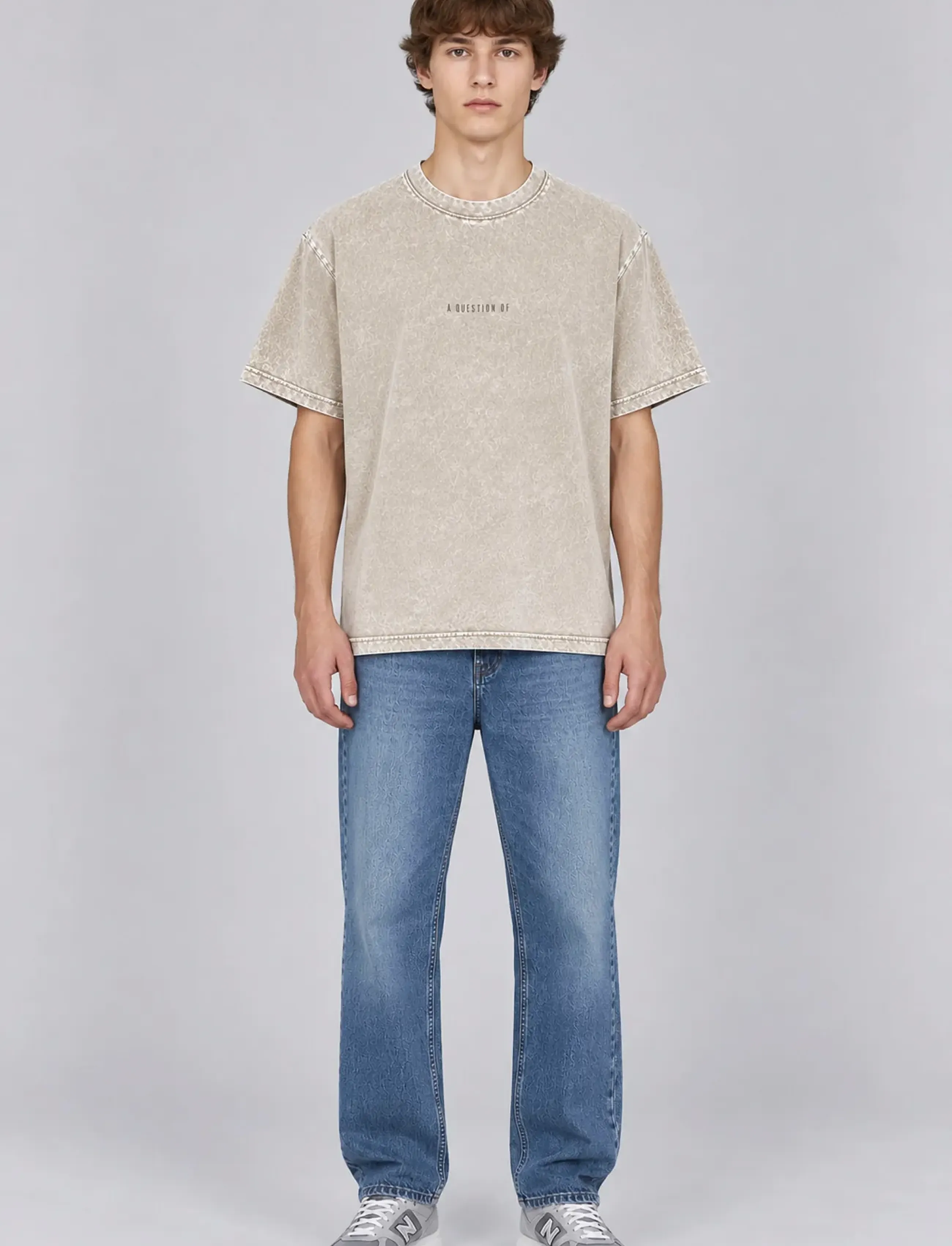 A QUESTION OF - Ozzy Tee Acid Wash - sügisesed riided - off white - 0