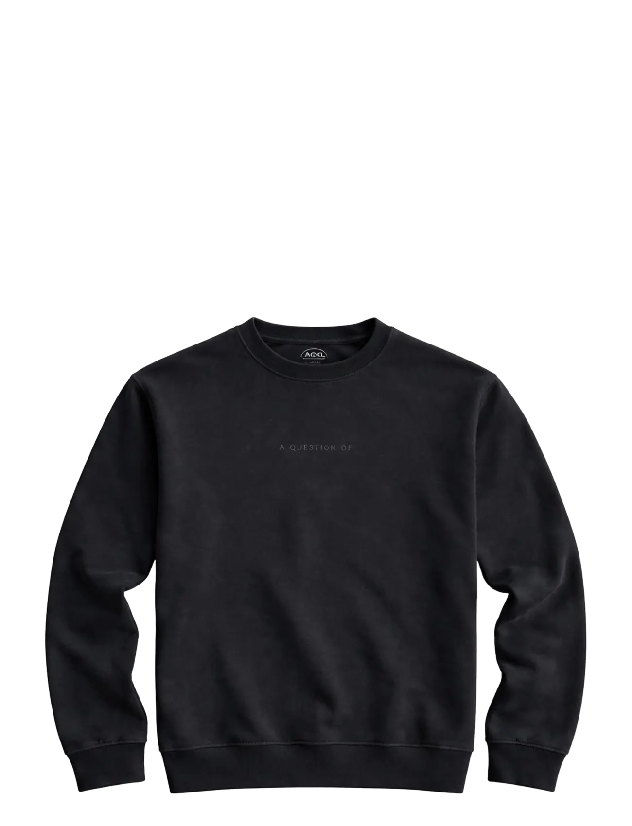 A QUESTION OF Ollie Crewneck Acid Wash Schwarz - M - Herren