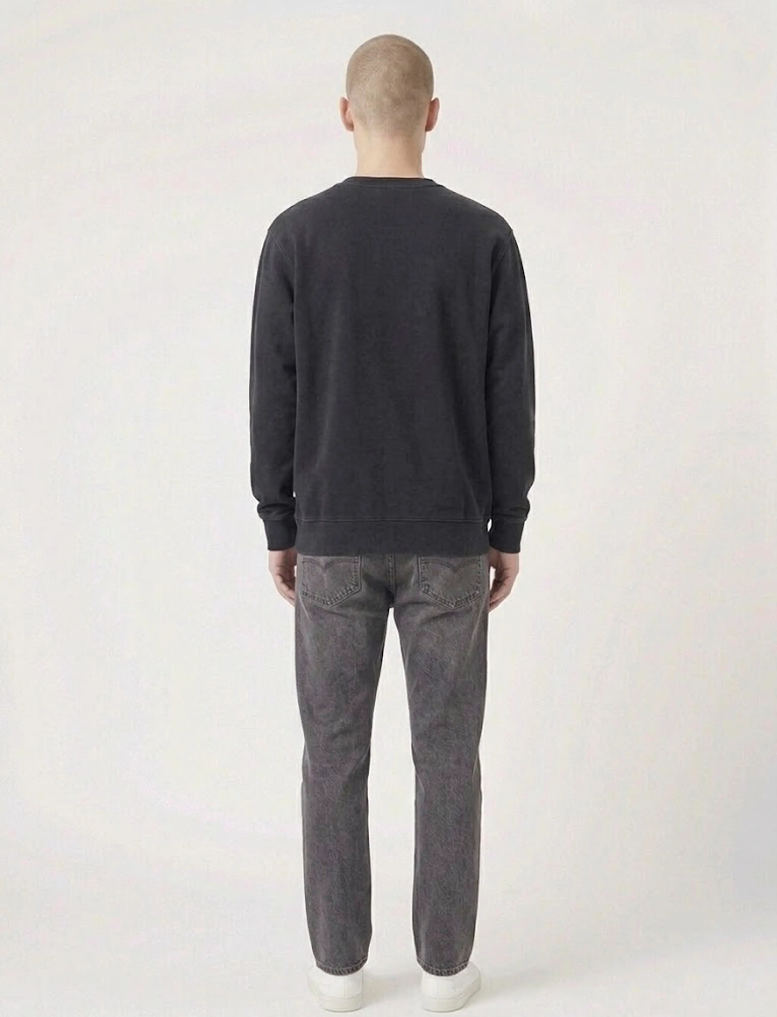 A QUESTION OF - Ollie Crewneck Acid Wash - sweatshirts - black - 4