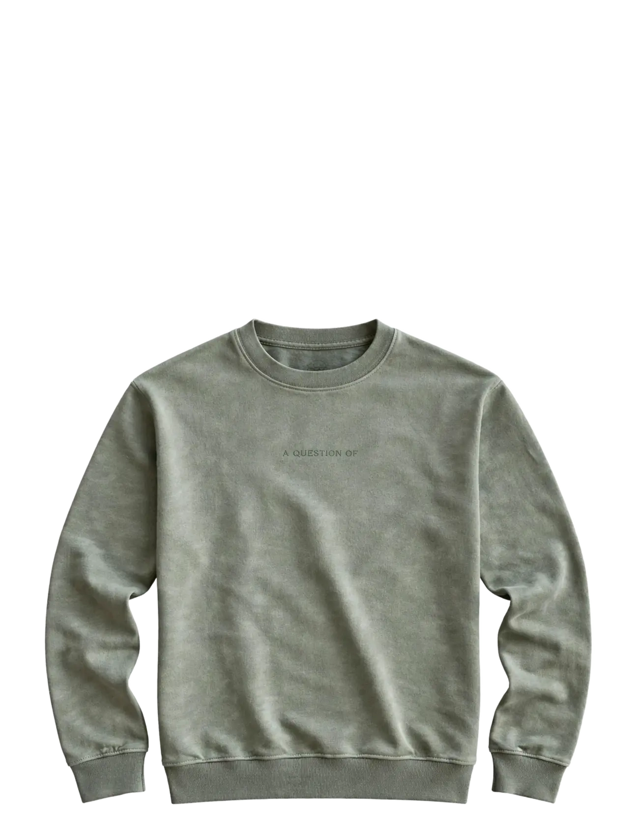 A QUESTION OF Ollie Crewneck Acid Wash Khaki - S - Herren
