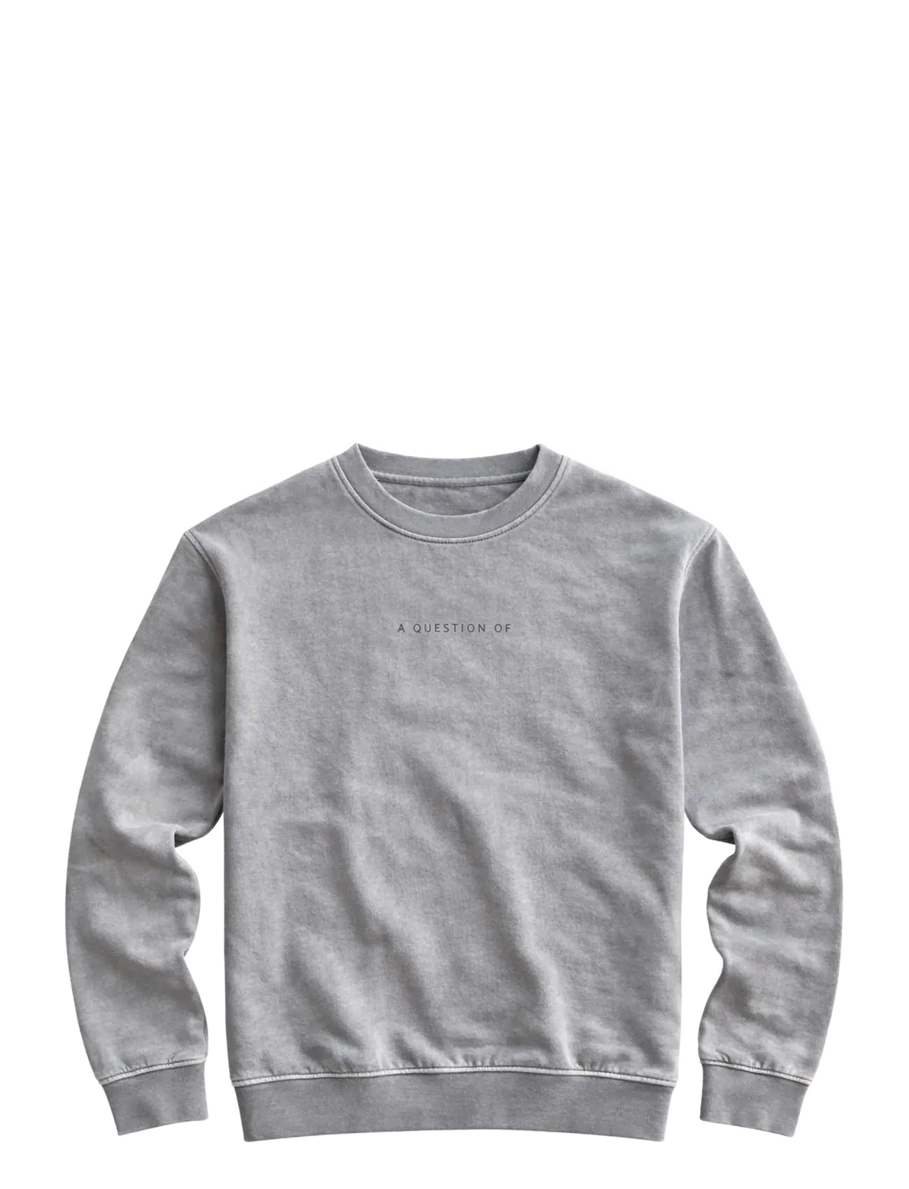 A QUESTION OF Ollie Crewneck Acid Wash Grau - S - Herren