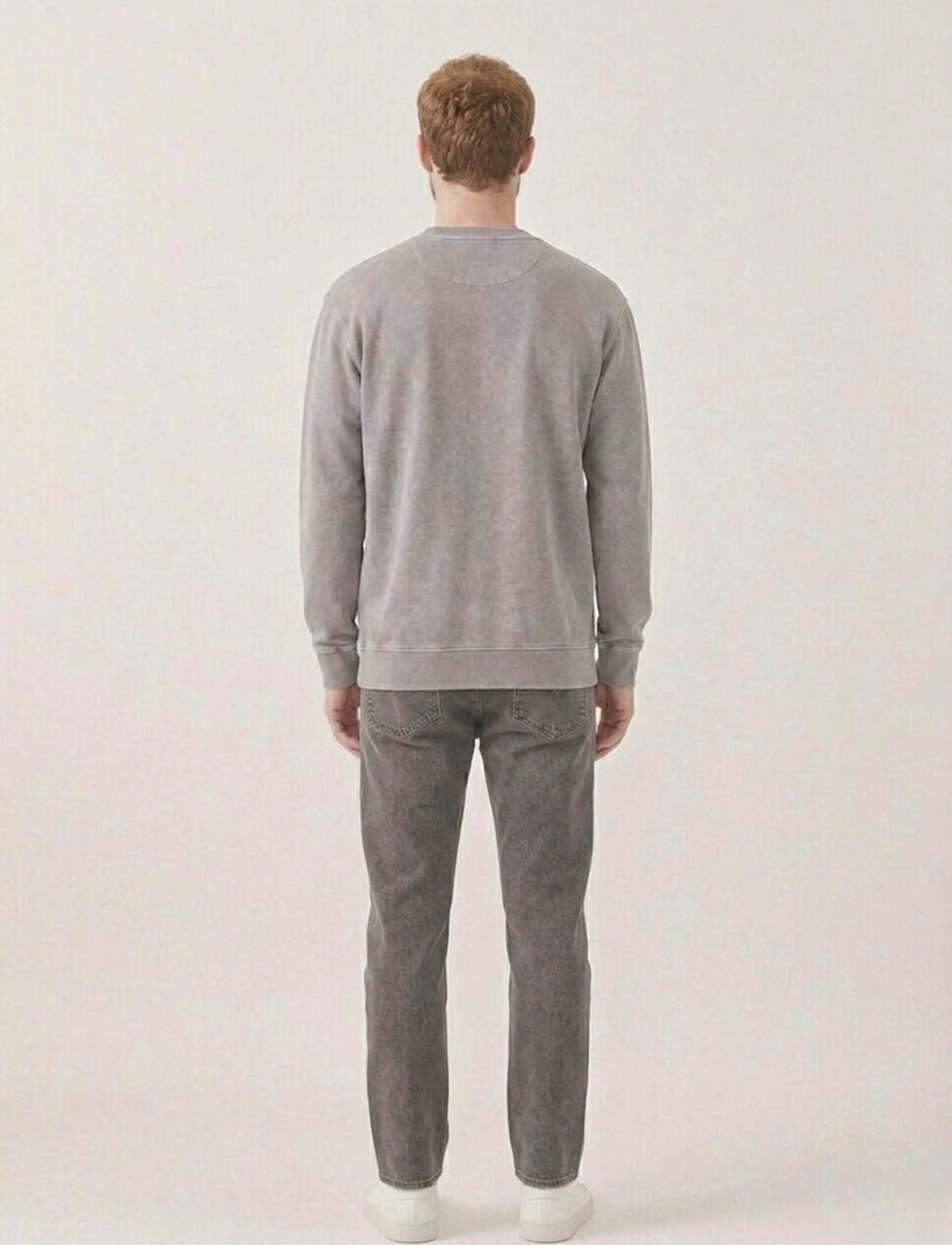 A QUESTION OF - Ollie Crewneck Acid Wash - sweatshirts - grey - 4