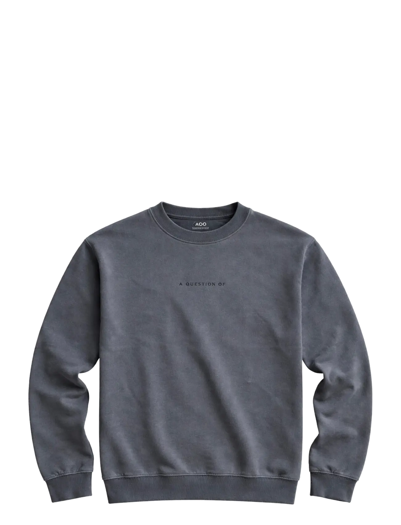 A QUESTION OF Ollie Crewneck Acid Wash Blau - L - Herren