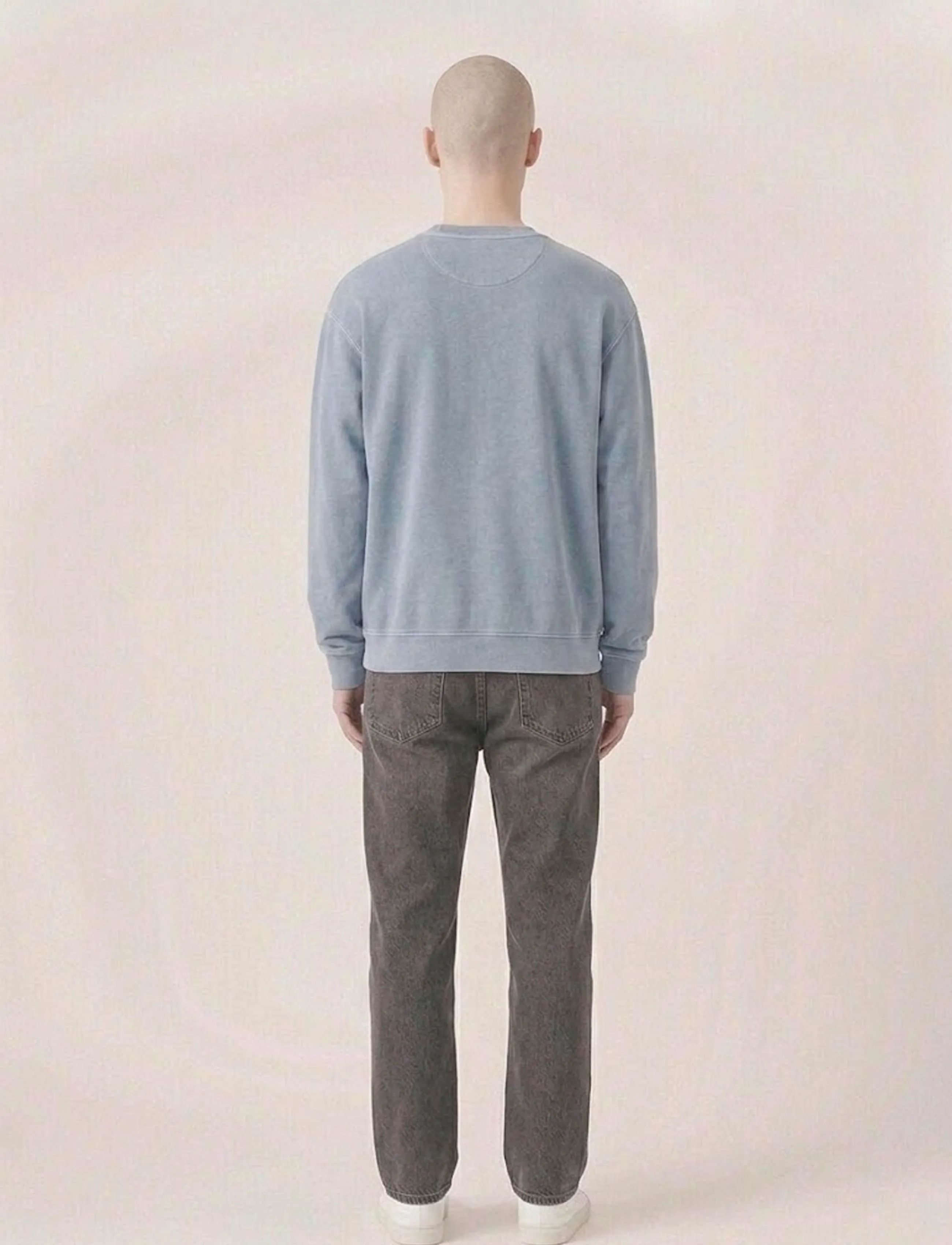 A QUESTION OF - Ollie Crewneck Acid Wash - sweatshirts - light blue - 4