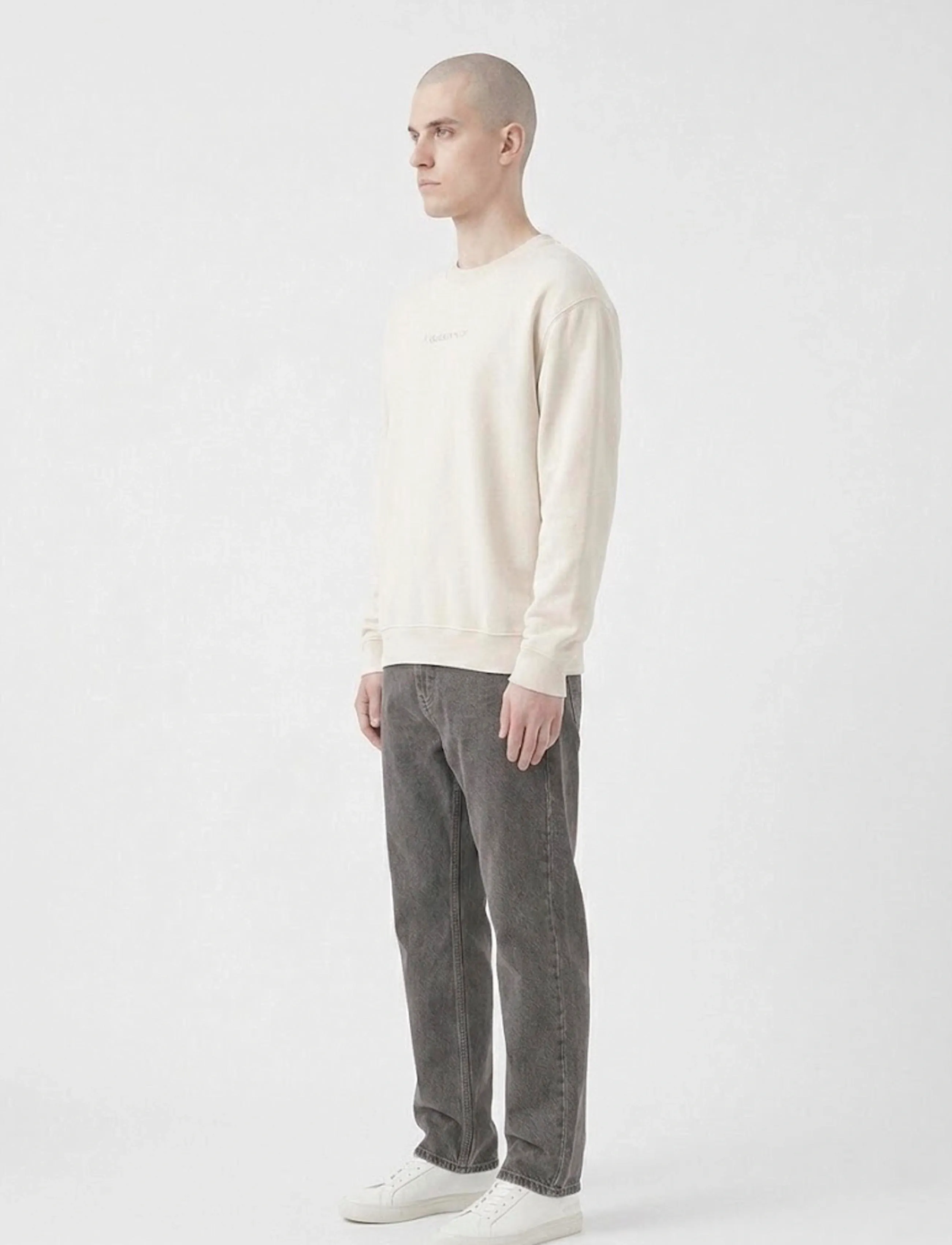 A QUESTION OF - Ollie Crewneck Acid Wash - sweatshirts - off white - 3