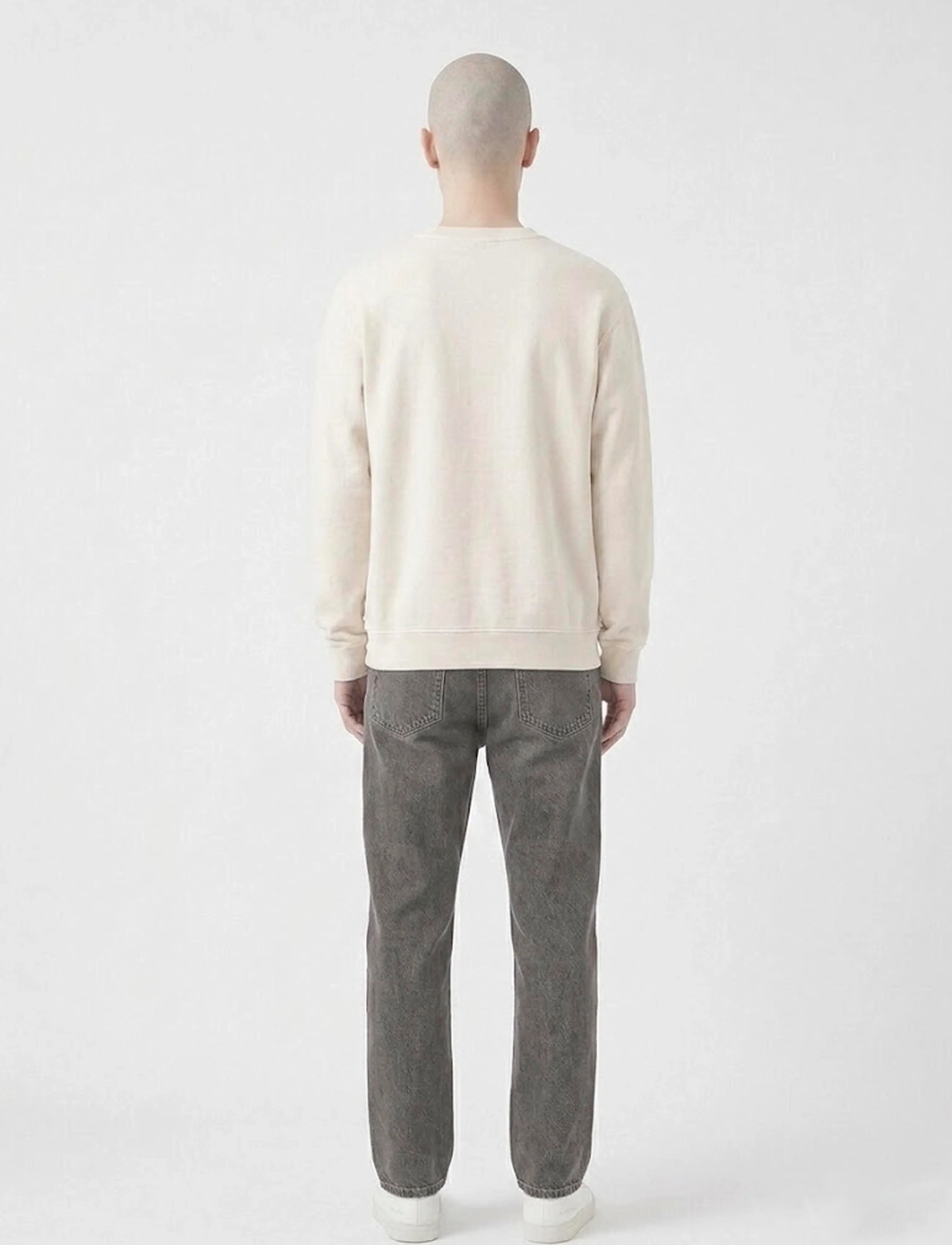 A QUESTION OF - Ollie Crewneck Acid Wash - sweatshirts - off white - 4