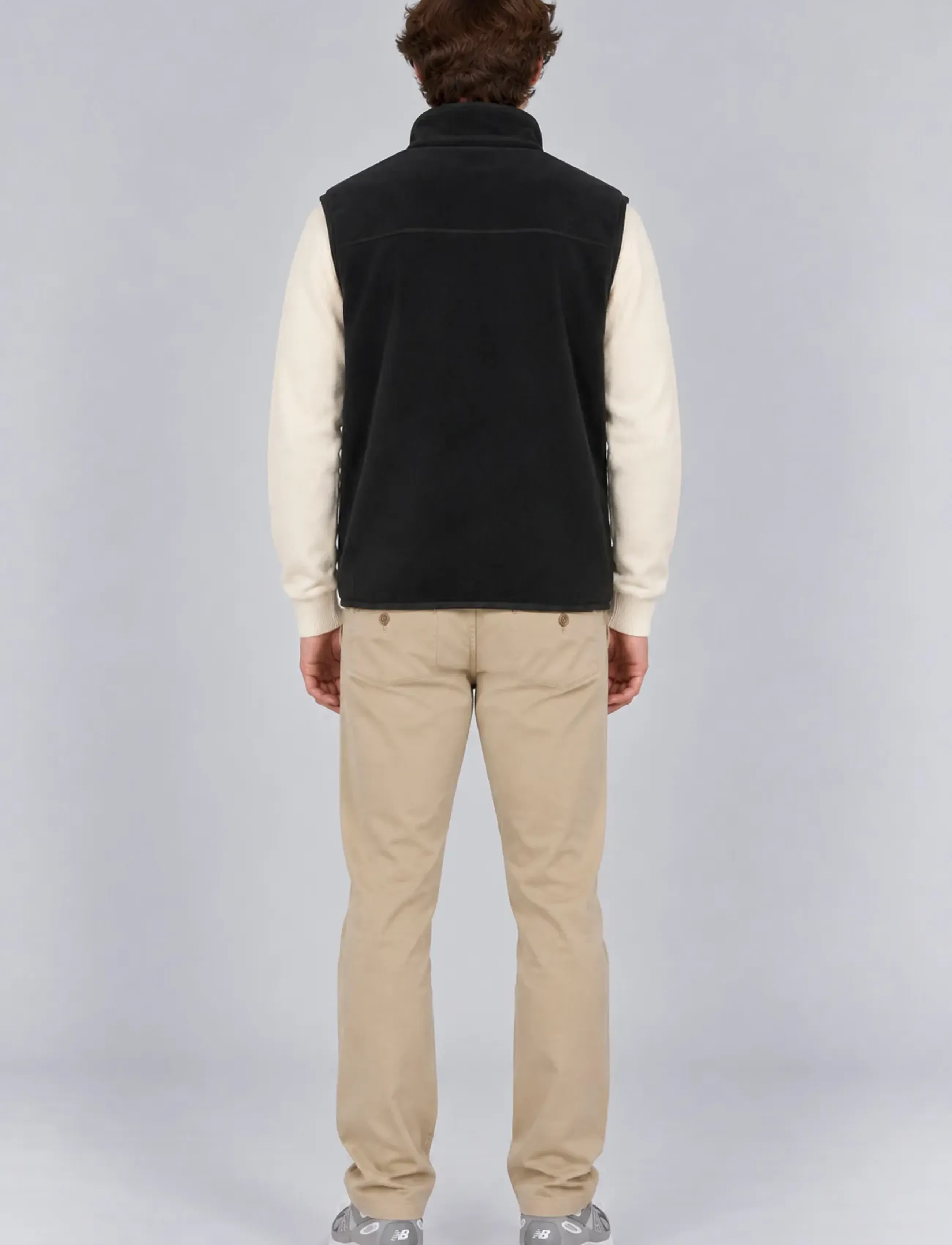 A QUESTION OF - David Micro Fleece Vest - autumn clothing - black - 4
