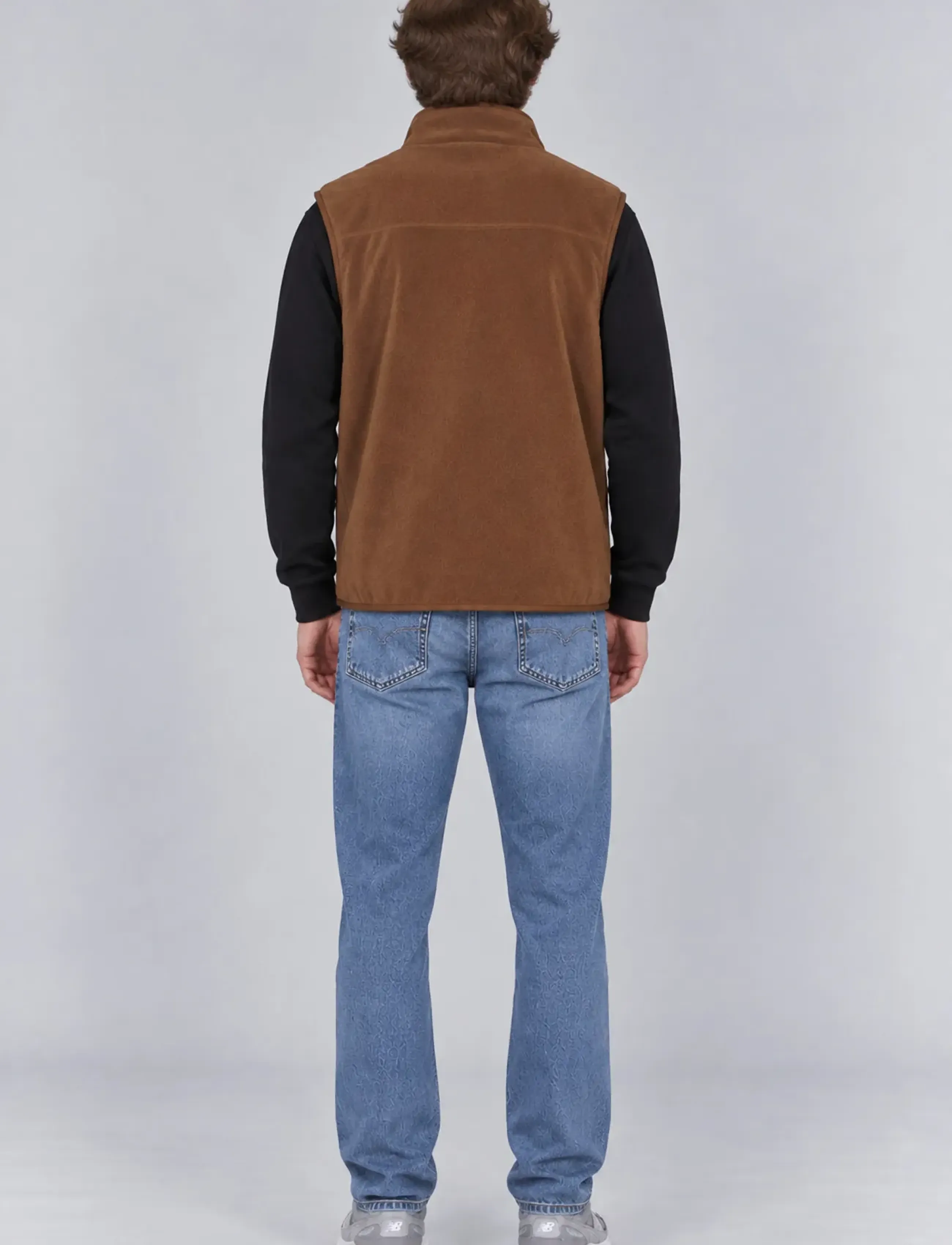 A QUESTION OF - David Micro Fleece Vest - autumn clothing - mocca - 4