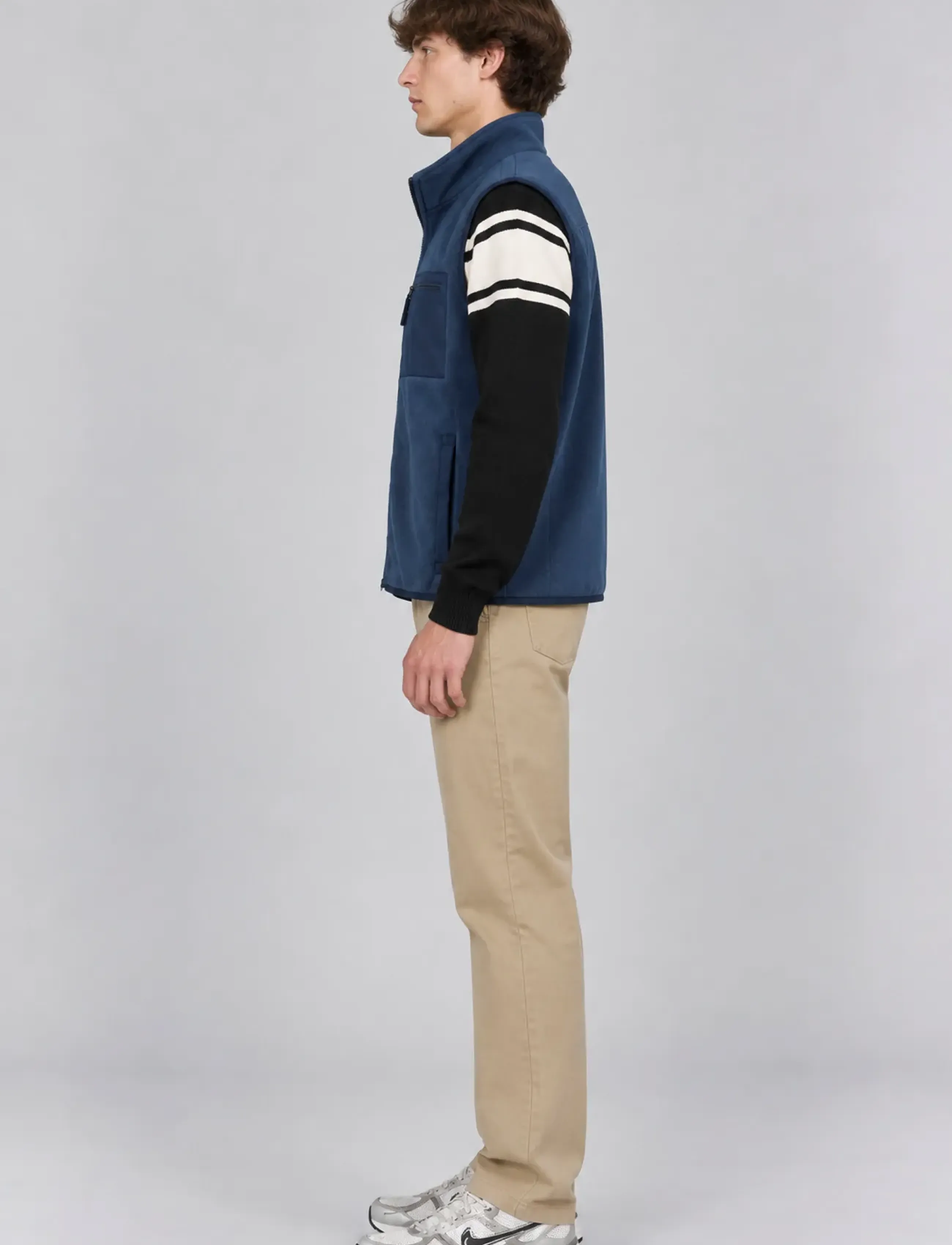 A QUESTION OF - David Micro Fleece Vest - efterårstøj - navy - 3