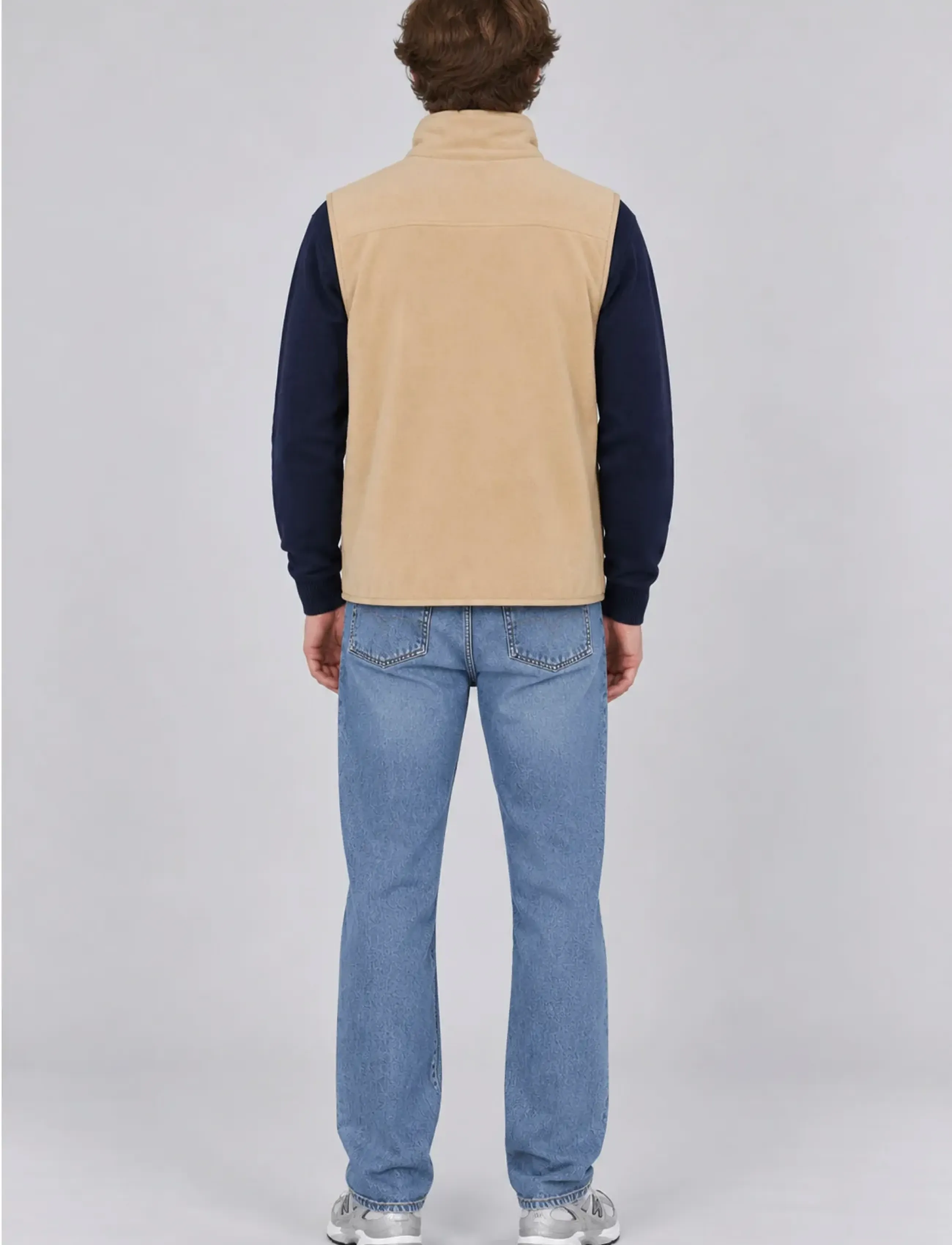 A QUESTION OF - David Micro Fleece Vest - autumn clothing - sand - 4