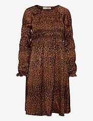 A-View - Julie LS. dress - midikjoler - leopard - 0