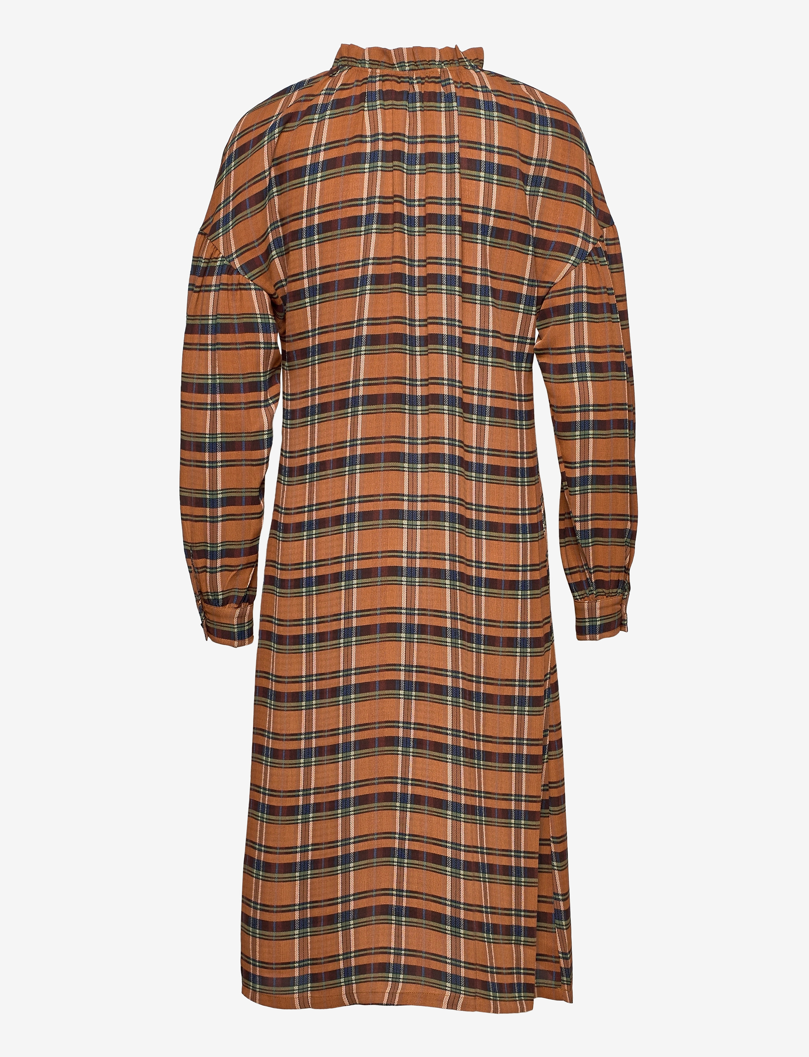 A-View - Kristina LS dress - skjortklänningar - brown - 1