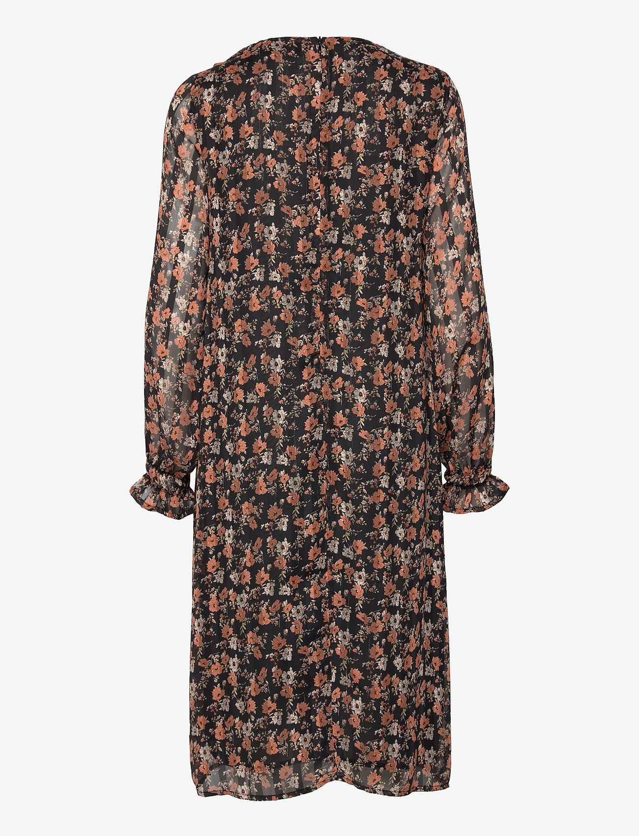 A-View - Lise dress - midikleider - orange flower - 1