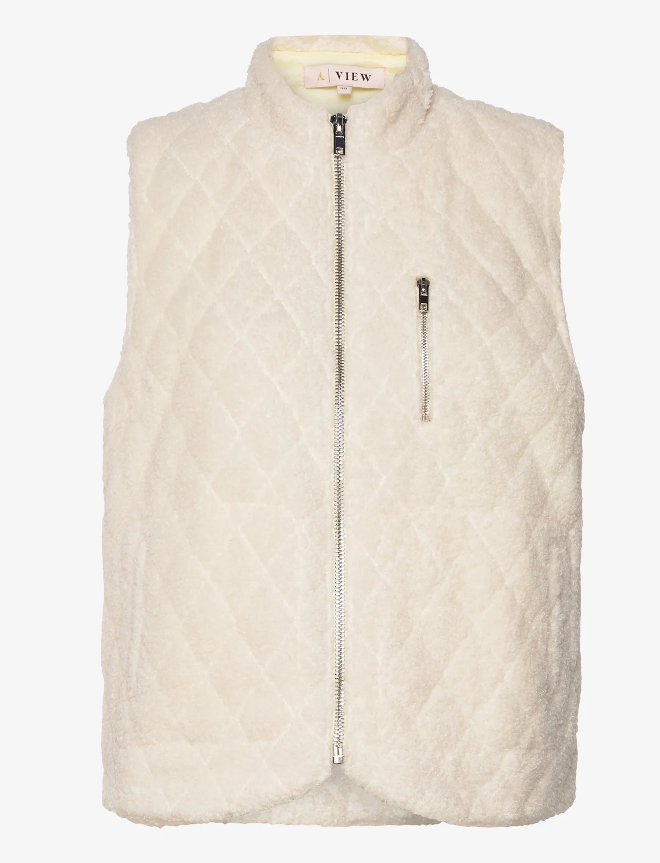 A-View - Ona teddy vest - quilted vests - off white - 0