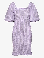 Rikka Stripe dress - PURPLE/WHITE