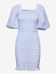 Rikka Stripe dress - STRIBE LIGHT BLUE
