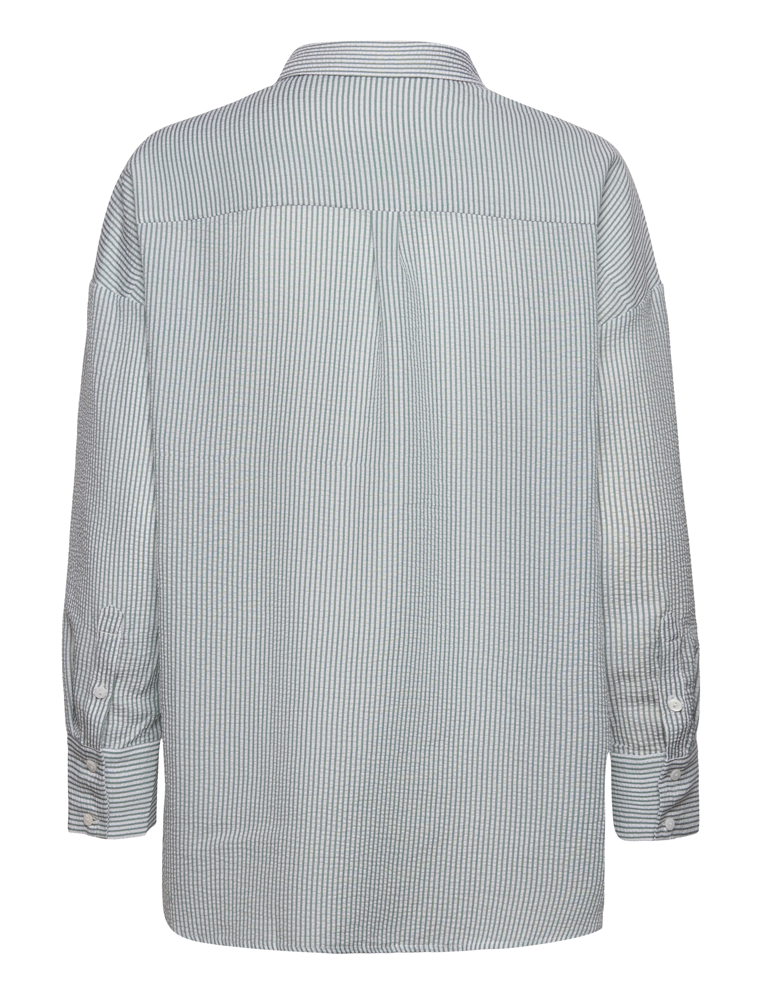 A-View - Sonja shirt - pitkähihaiset paidat - green/white - 1