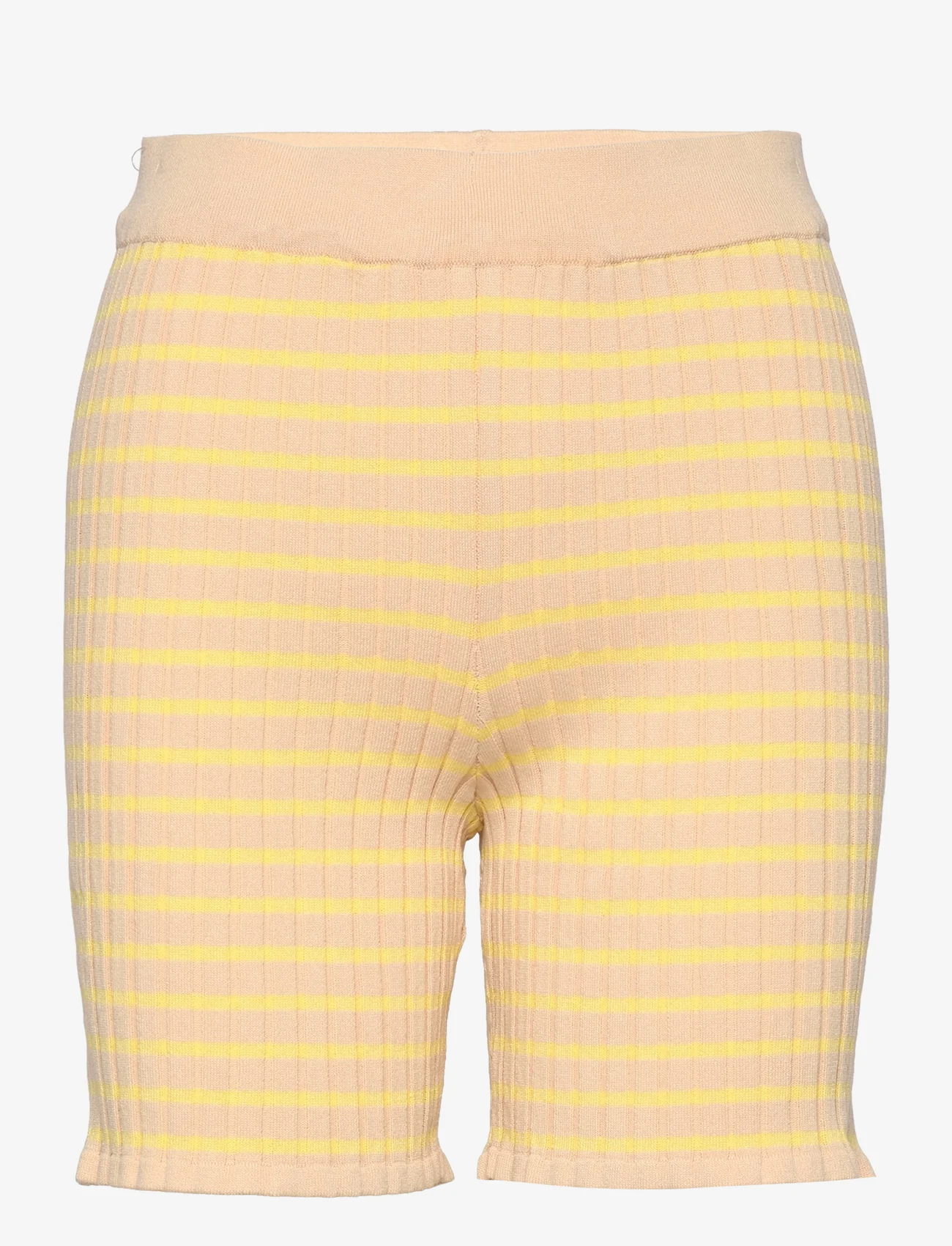 A-View - Sira shorts - kasdienio stiliaus šortai - beige/yellow - 0
