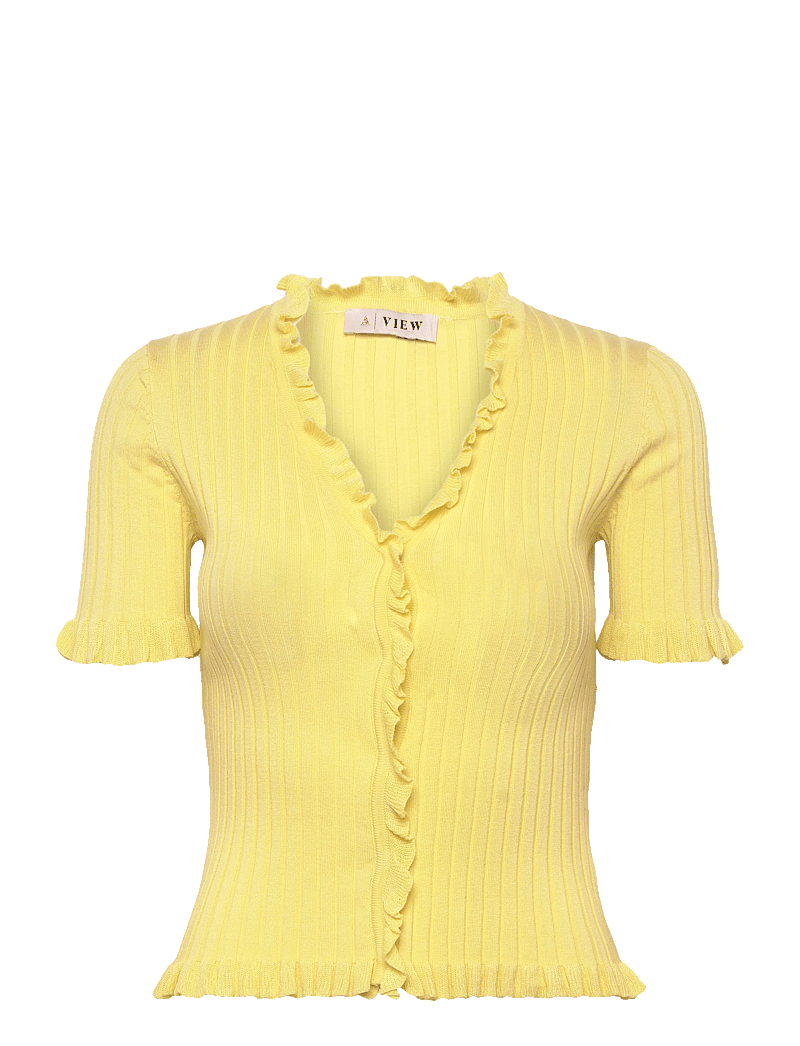 A-View - Fabia SS Tee - striktrøjer - desert sun - 0