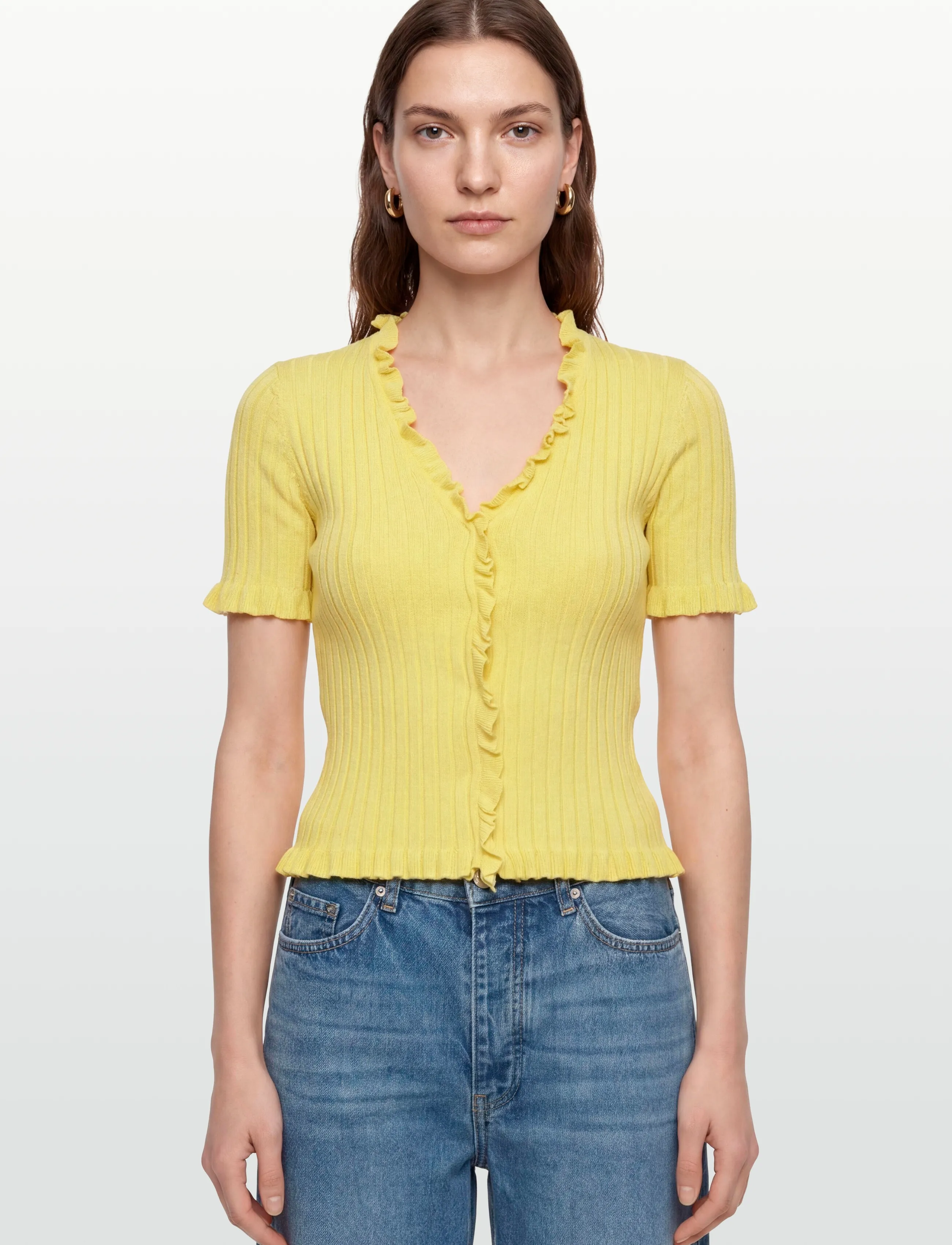 A-View - Fabia SS Tee - jumpers - desert sun - 3