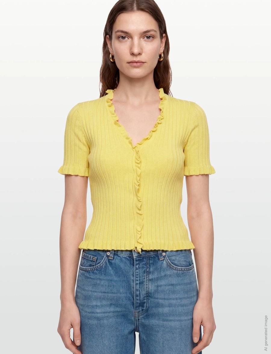 A-View - Fabia SS Tee - pullover - desert sun - 3