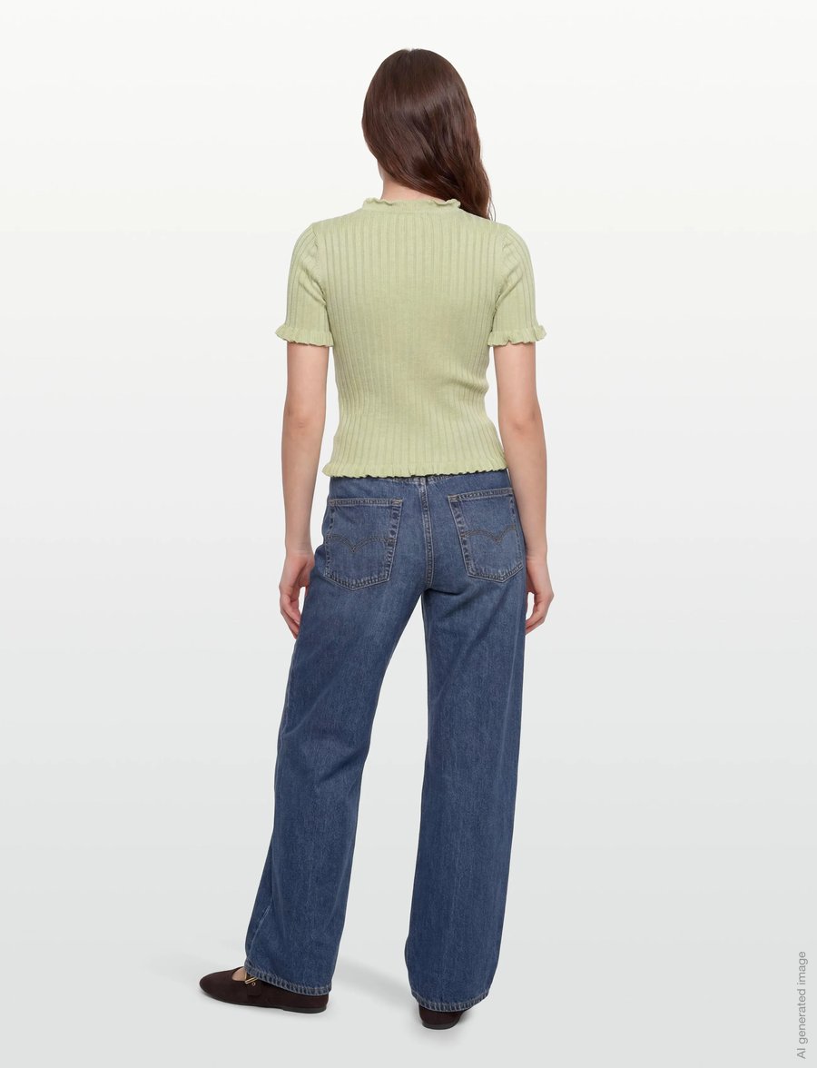 A-View - Fabia SS Tee - pullover - dusty green - 4