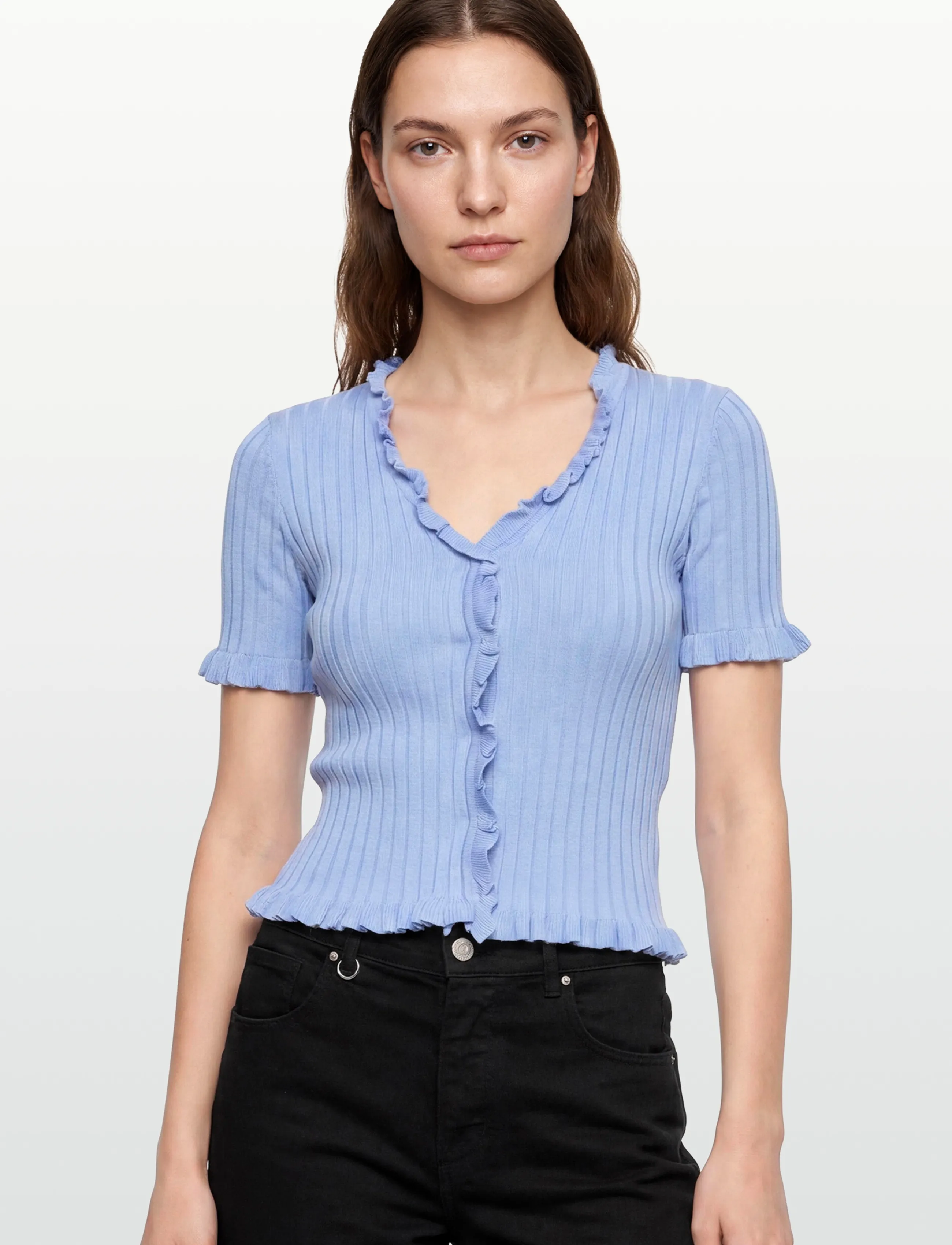 A-View - Fabia SS Tee - tröjor - light blue - 3