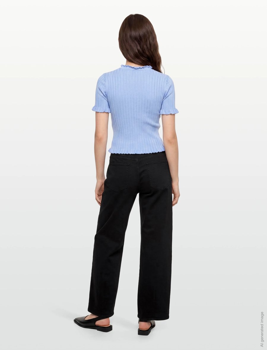 A-View - Fabia SS Tee - swetry - light blue - 4