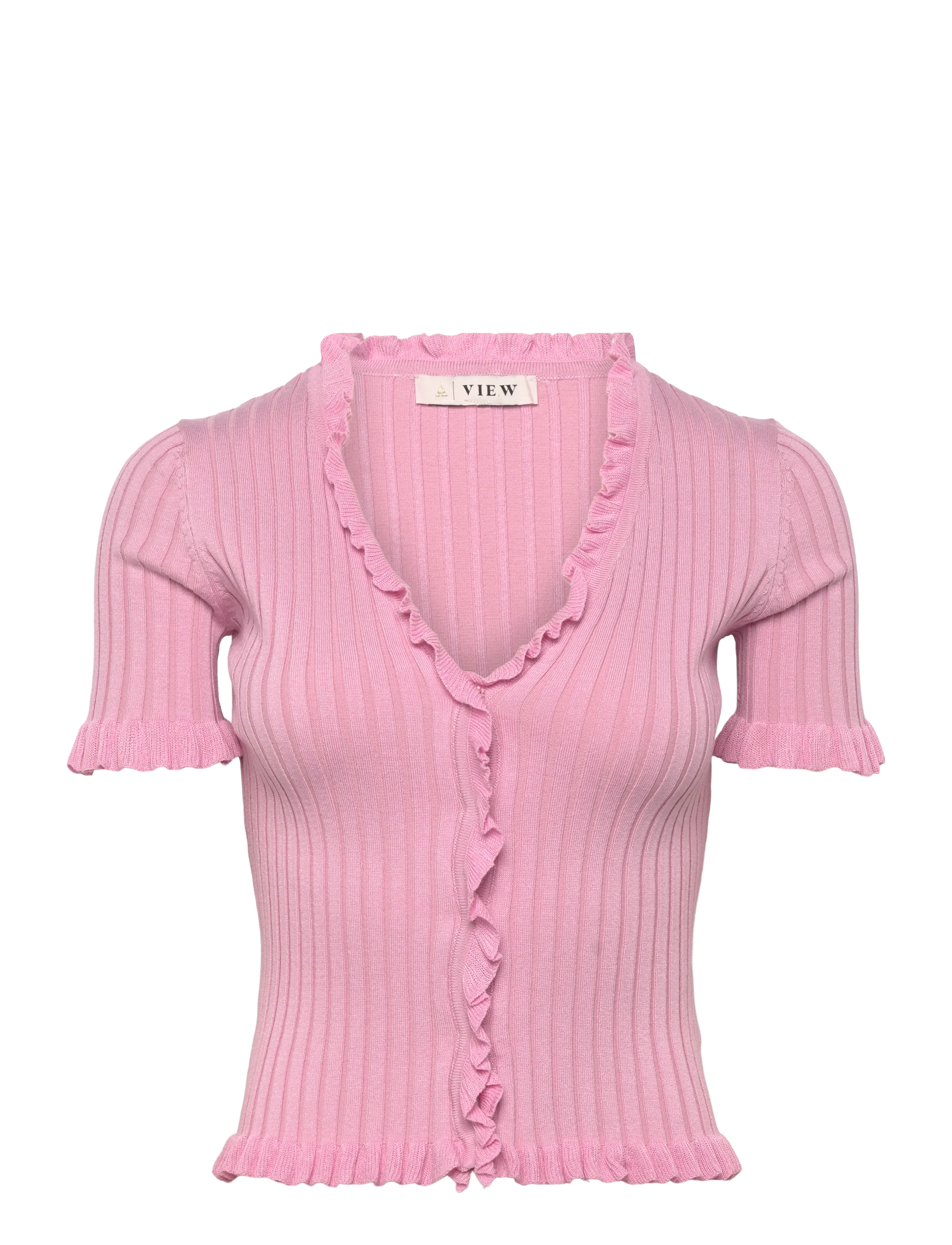 A-VIEW Fabia Ss Tee Pink - 40 - Damen