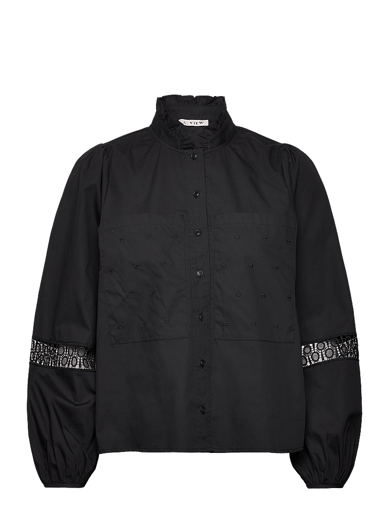A-View - Tiffany shirt - langærmede skjorter - black - 0
