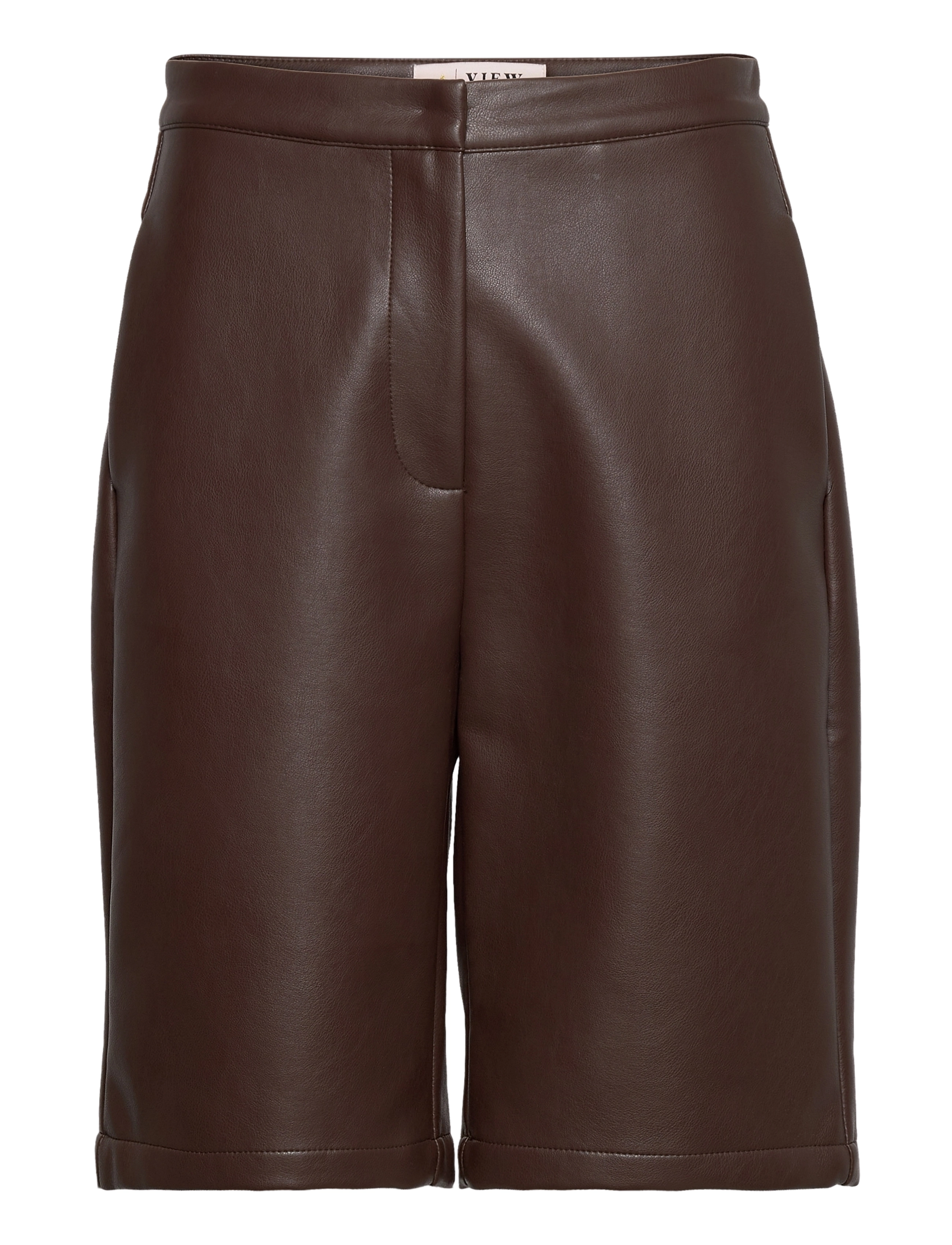 A-VIEW Aya Leder Shorts Braun - 34 - Damen