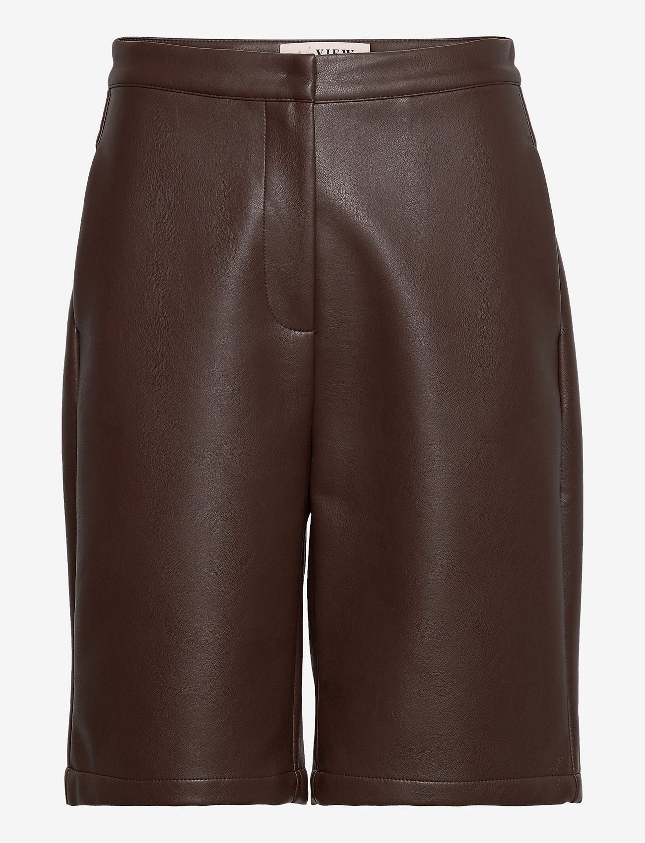 A-View - Aya leather shorts - laveste priser - brown - 0