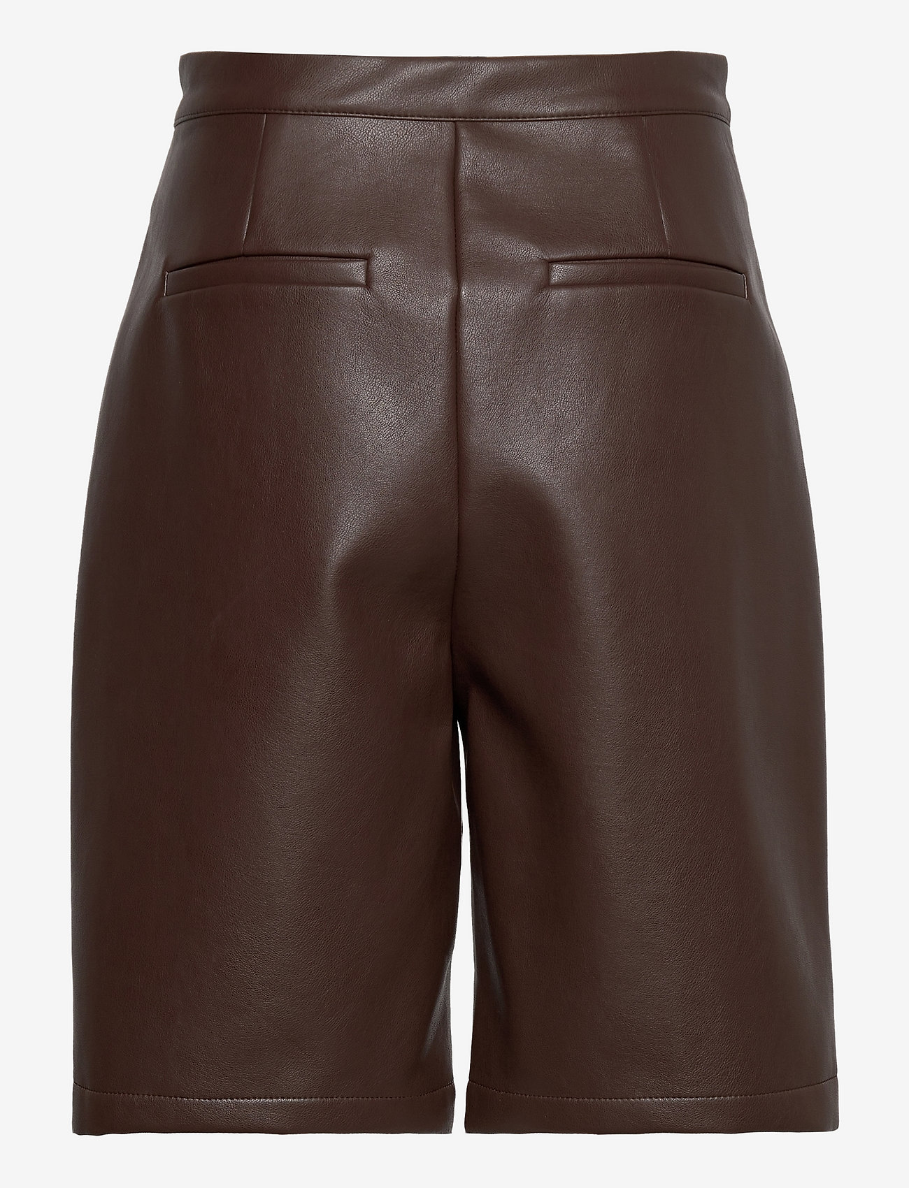 A-View - Aya leather shorts - nahkashortsit - brown - 1