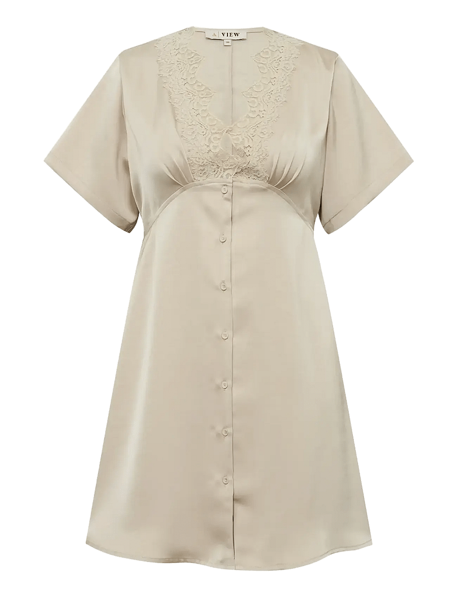 A-View - Sille Dress - kurze kleider - sand - 1