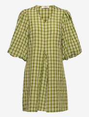 A-View - Siline check dress - korte kjoler - green - 0