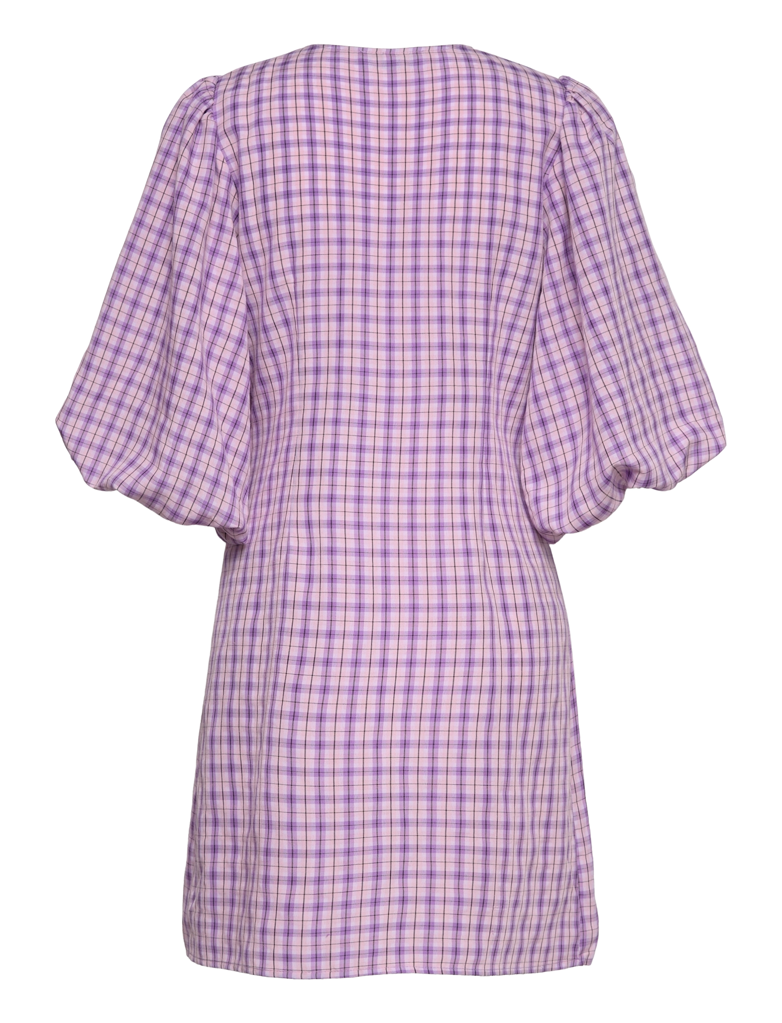 A-View - Siline check dress - purple - 1