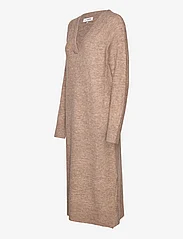 A-View - Penny V-neck dress - stickade klänningar - camel - 2