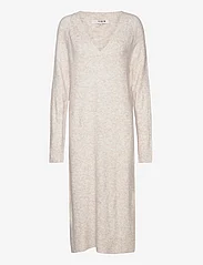 A-View - Penny V-neck dress - knitted dresses - off white - 0
