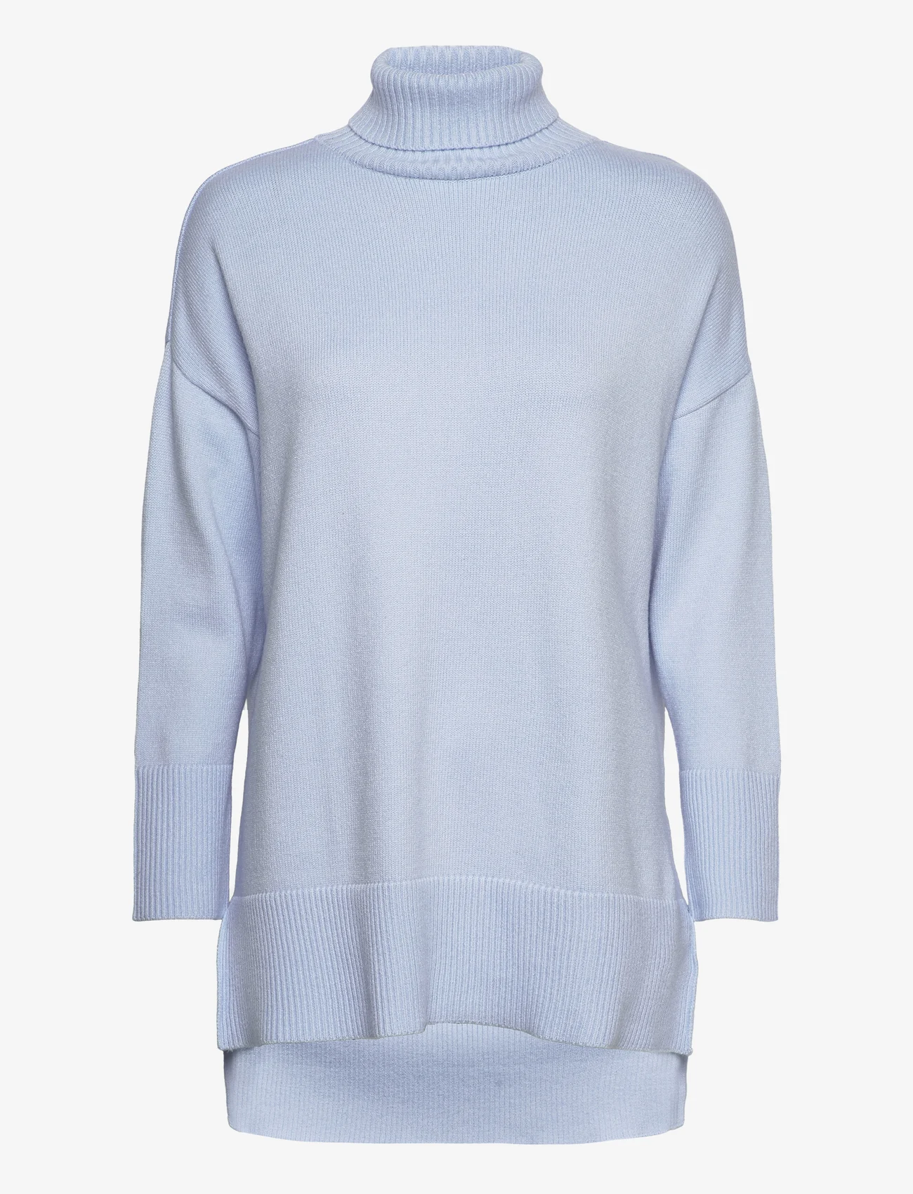 A-View - Bella knit blouse - megztiniai su aukšta apykakle - light blue - 0