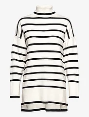 A-View - Bella knit blouse - poolopaidat - white with black stripes - 0