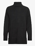 Bella knit blouse - BLACK