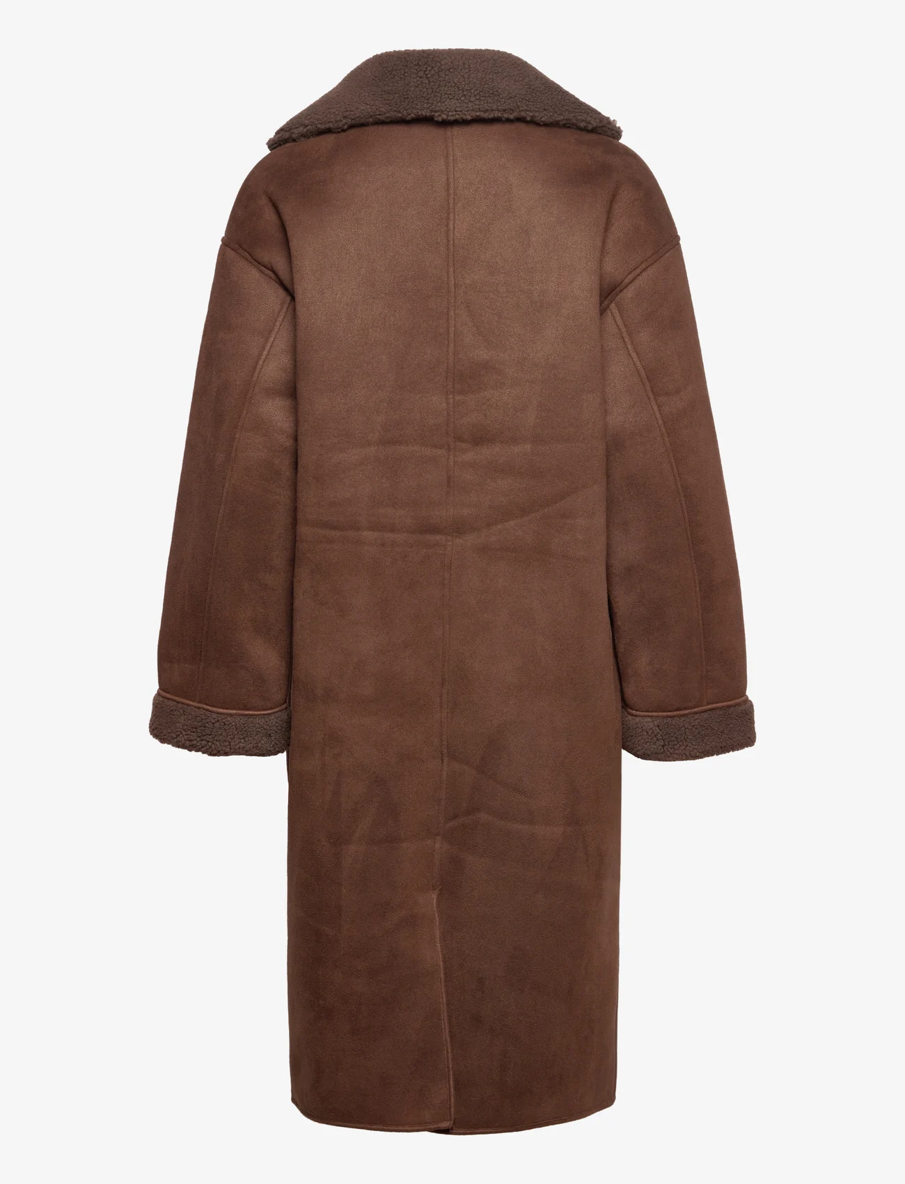 A-View - Uria coat - faux fur - brown - 1
