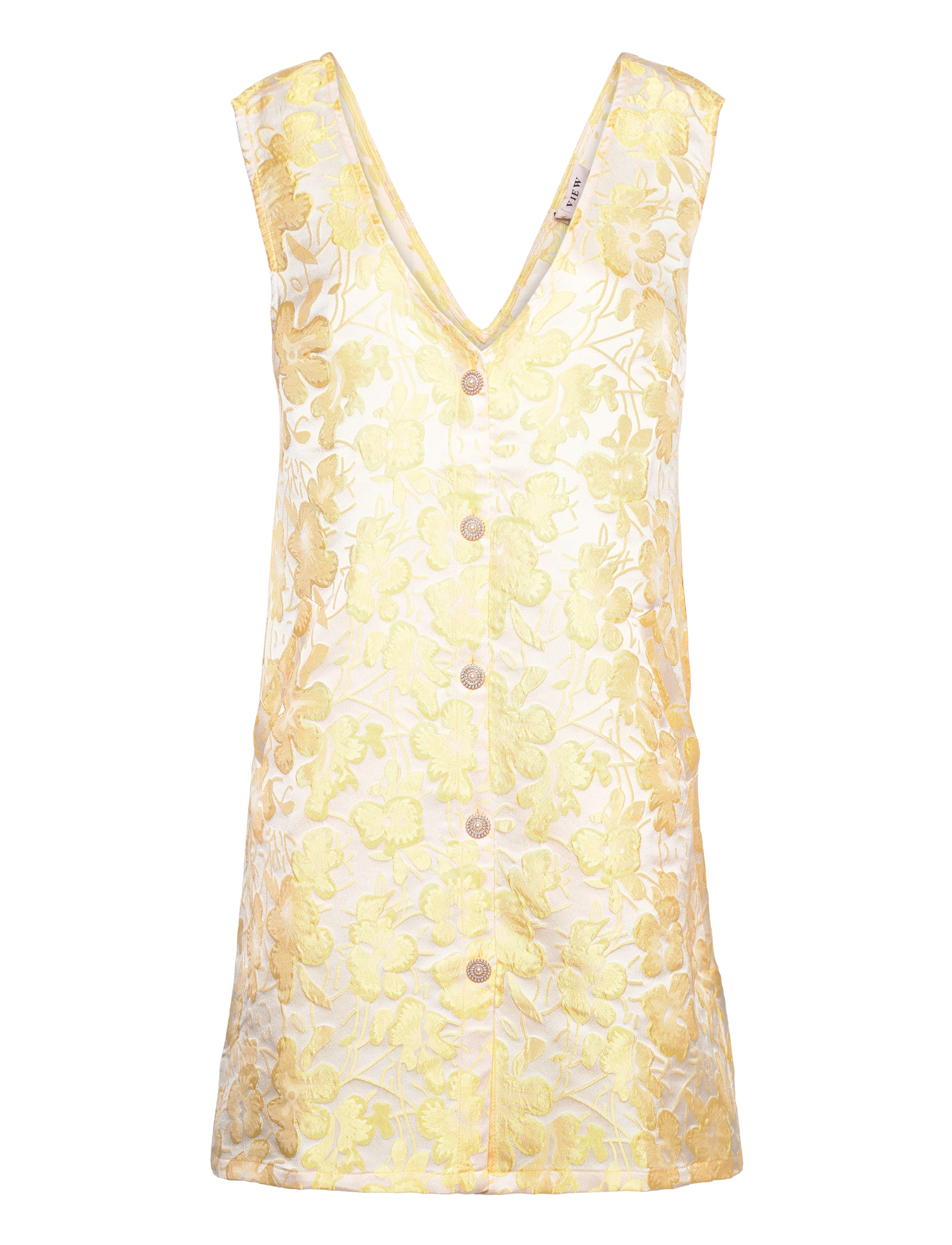 A-View Cille Dress, 36, Dresses, Gelb - Short Frauen
