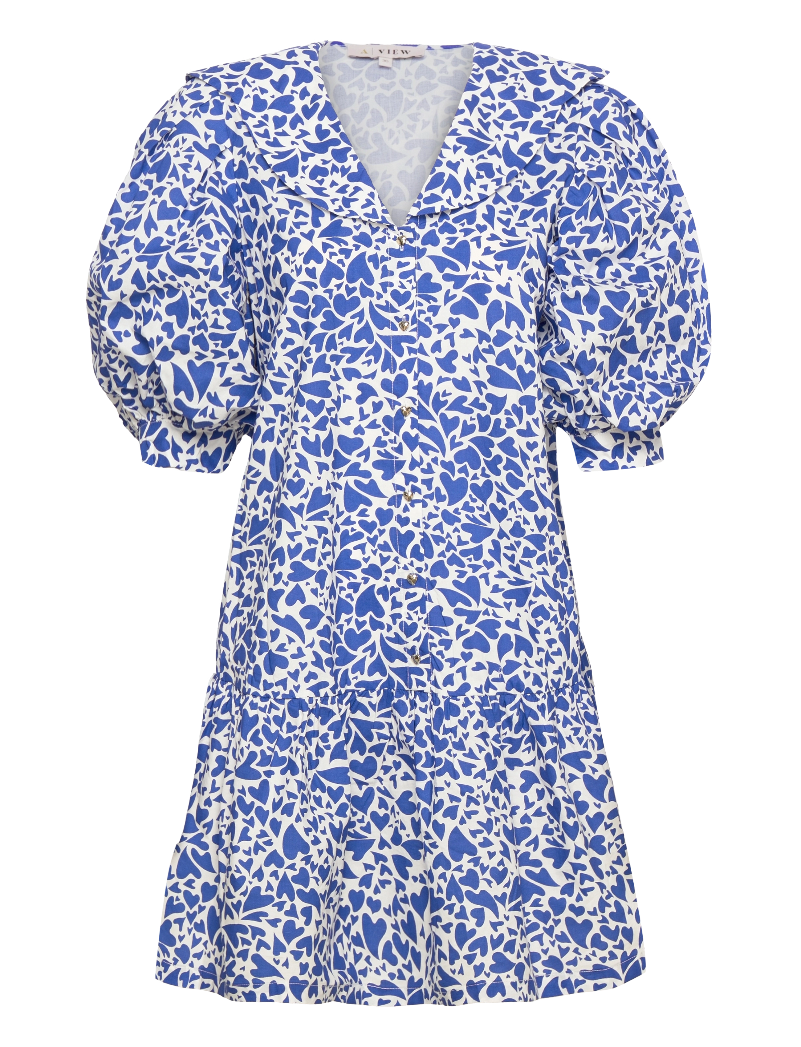 Darlene dress - BLUE/WHITE